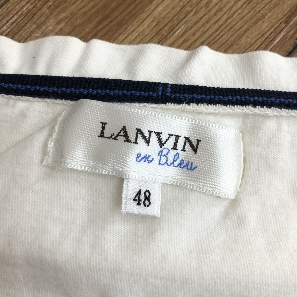 Lanvin Vintage Meli-Melo Lanvin En Blue T-Shirt Big Logo Size US M / EU 48-50 / 2 - 4 Thumbnail