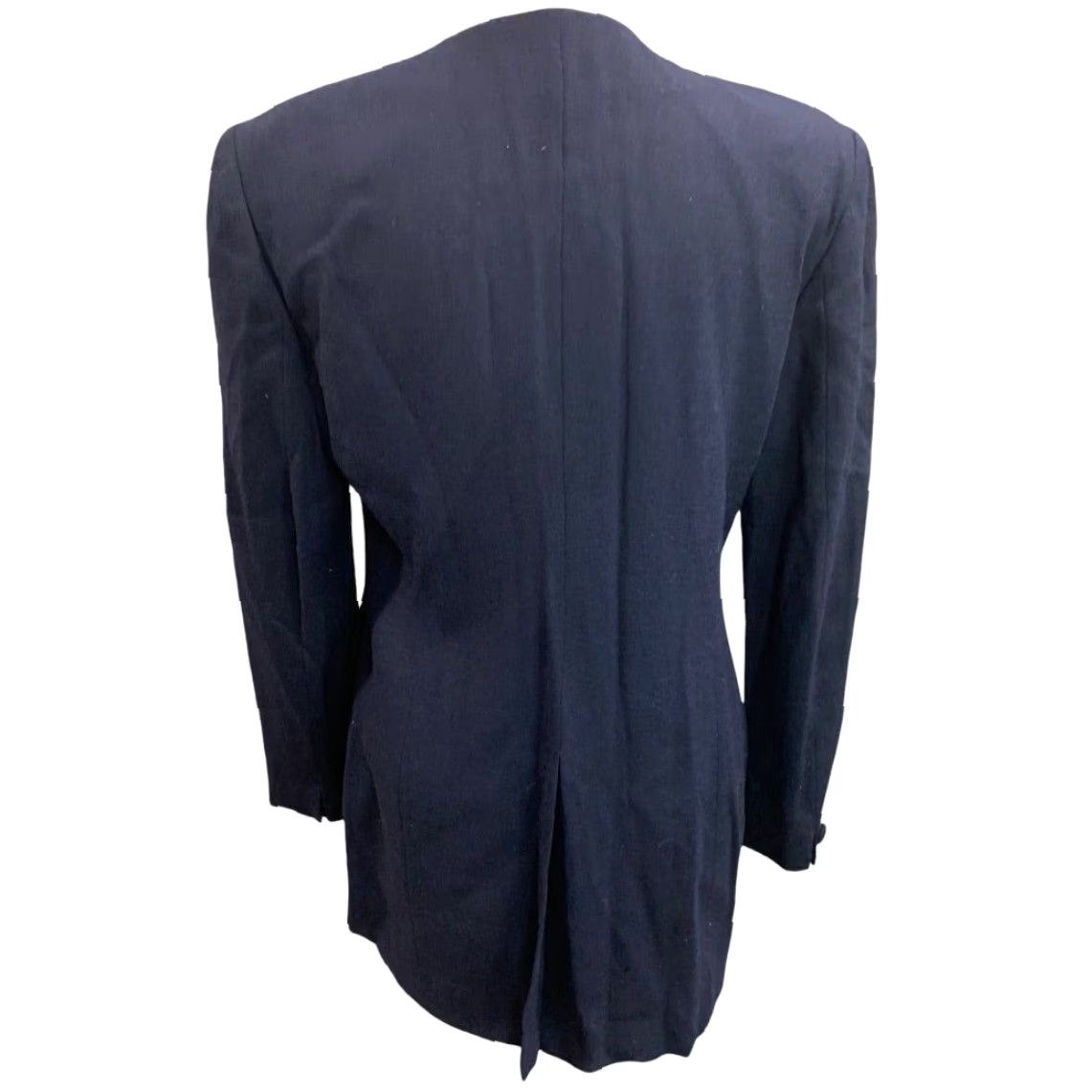 Jones New York VINTAGE Jones New York Women's Blazer Size 8 Navy Blue Wool 1990s Below Hip Womens Size M / US 6-8 / IT 42-44 - 7 Thumbnail