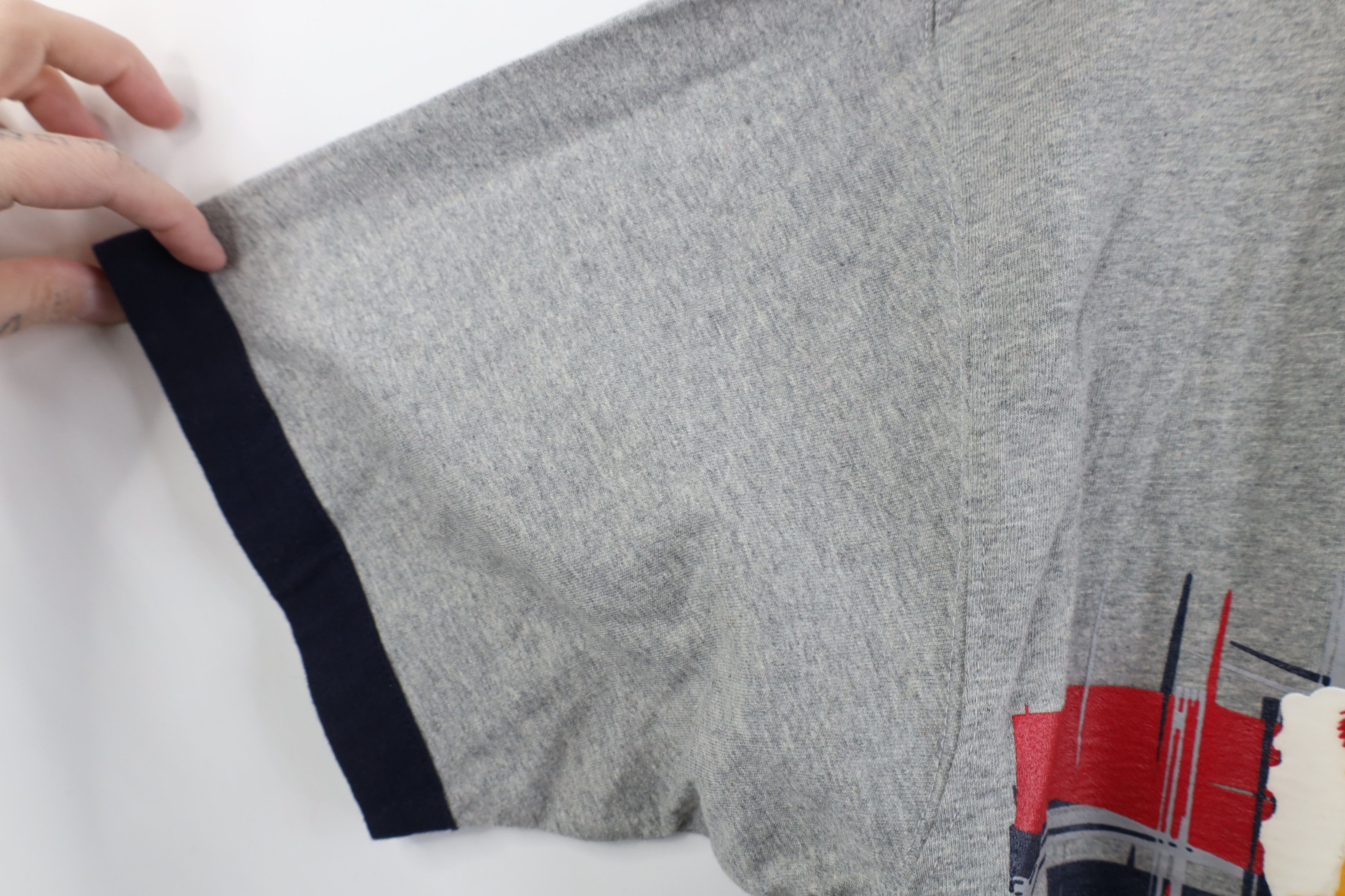 Vintage Vintage 90s Y2K Paco Jeans Graffiti Ringer T-Shirt Gray Size US M / EU 48-50 / 2 - 8 Thumbnail
