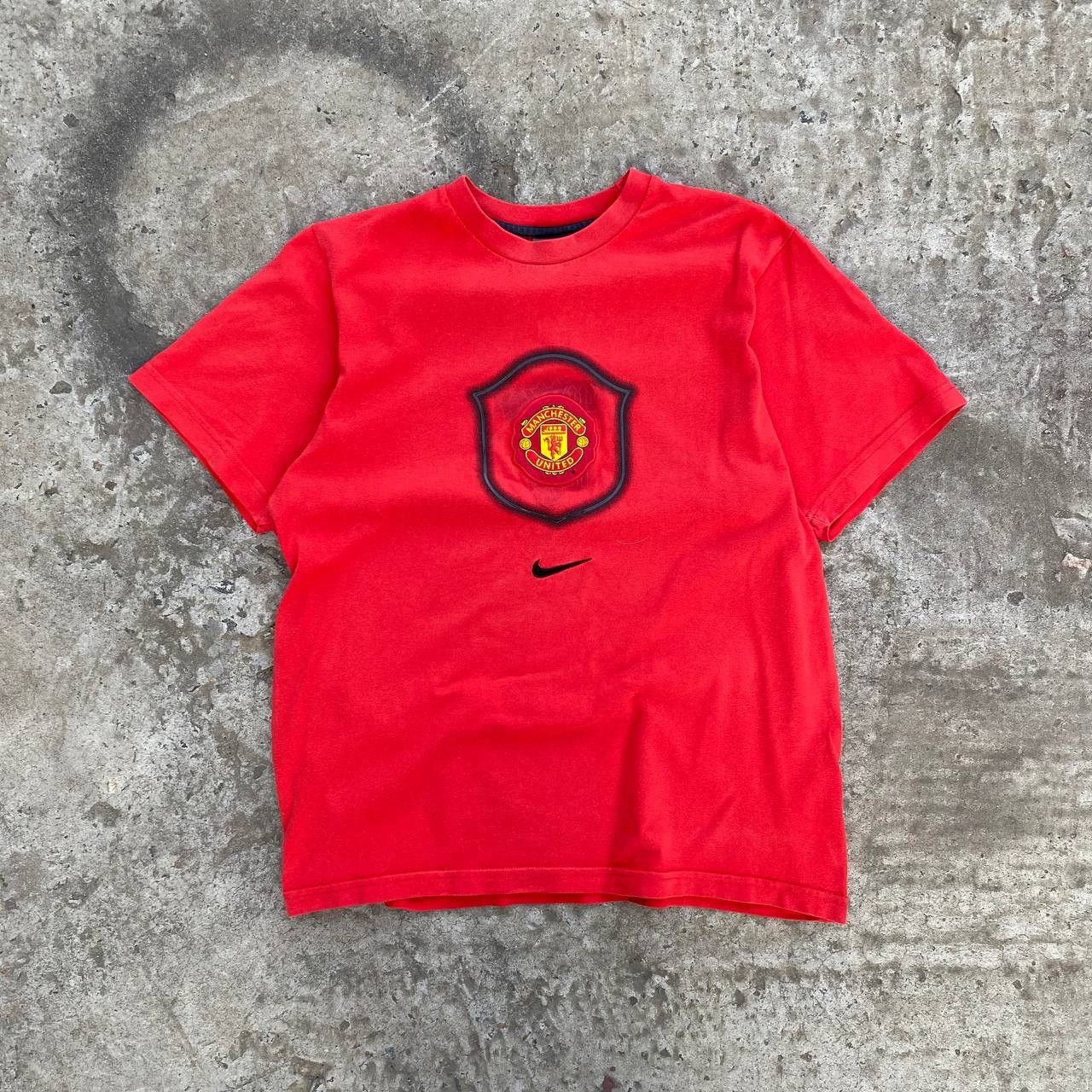 Nike × Vintage Vintage T-shirts Nike Manchester United Big Logo 90s Y2K Size US M / EU 48-50 / 2 - 1 Thumbnail