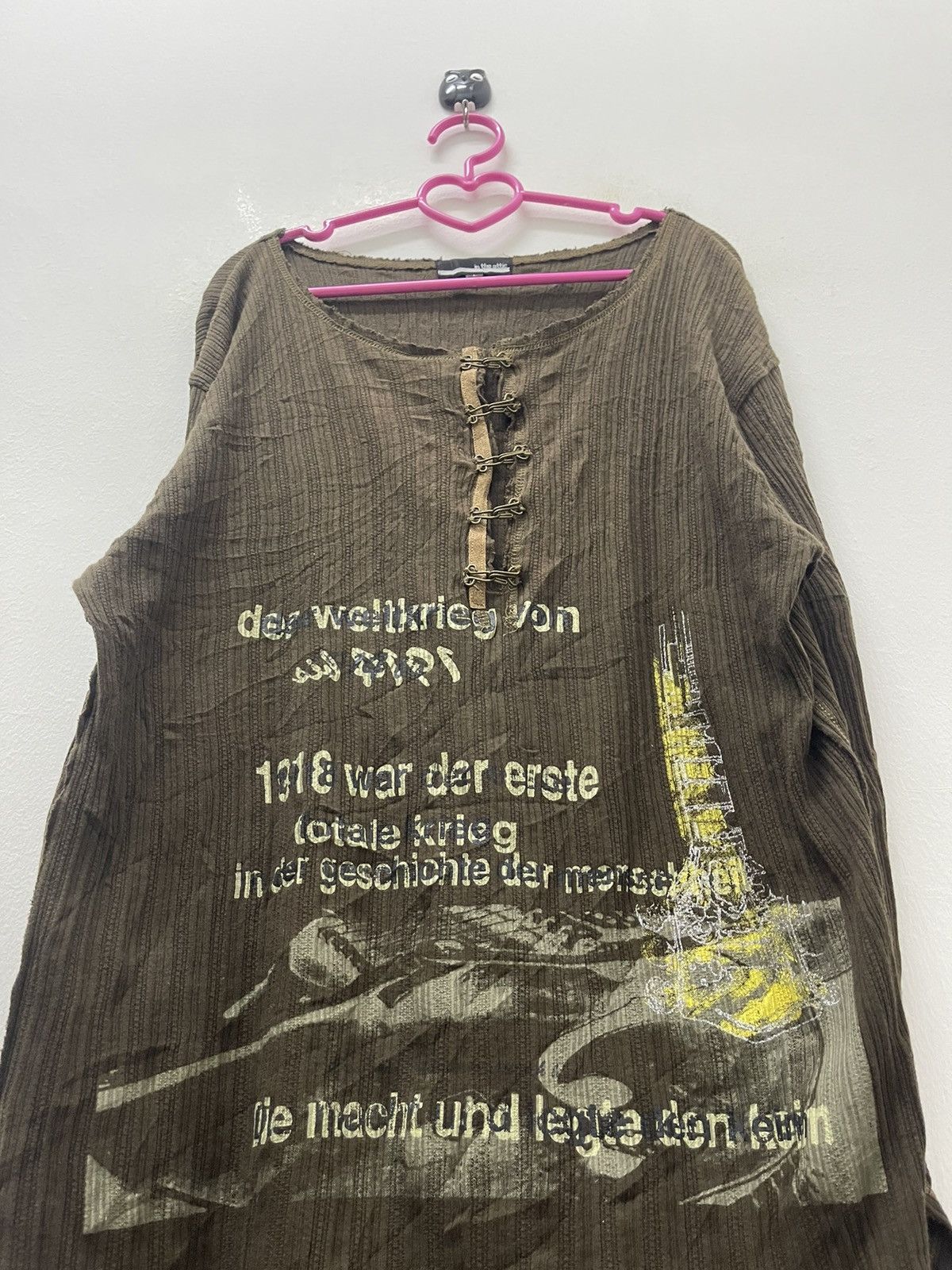 In The Attic Rare Vintage IN THE ATTIC Der Weltkrieg Von 1914 World War 1 Size US L / EU 52-54 / 3 - 2 Thumbnail
