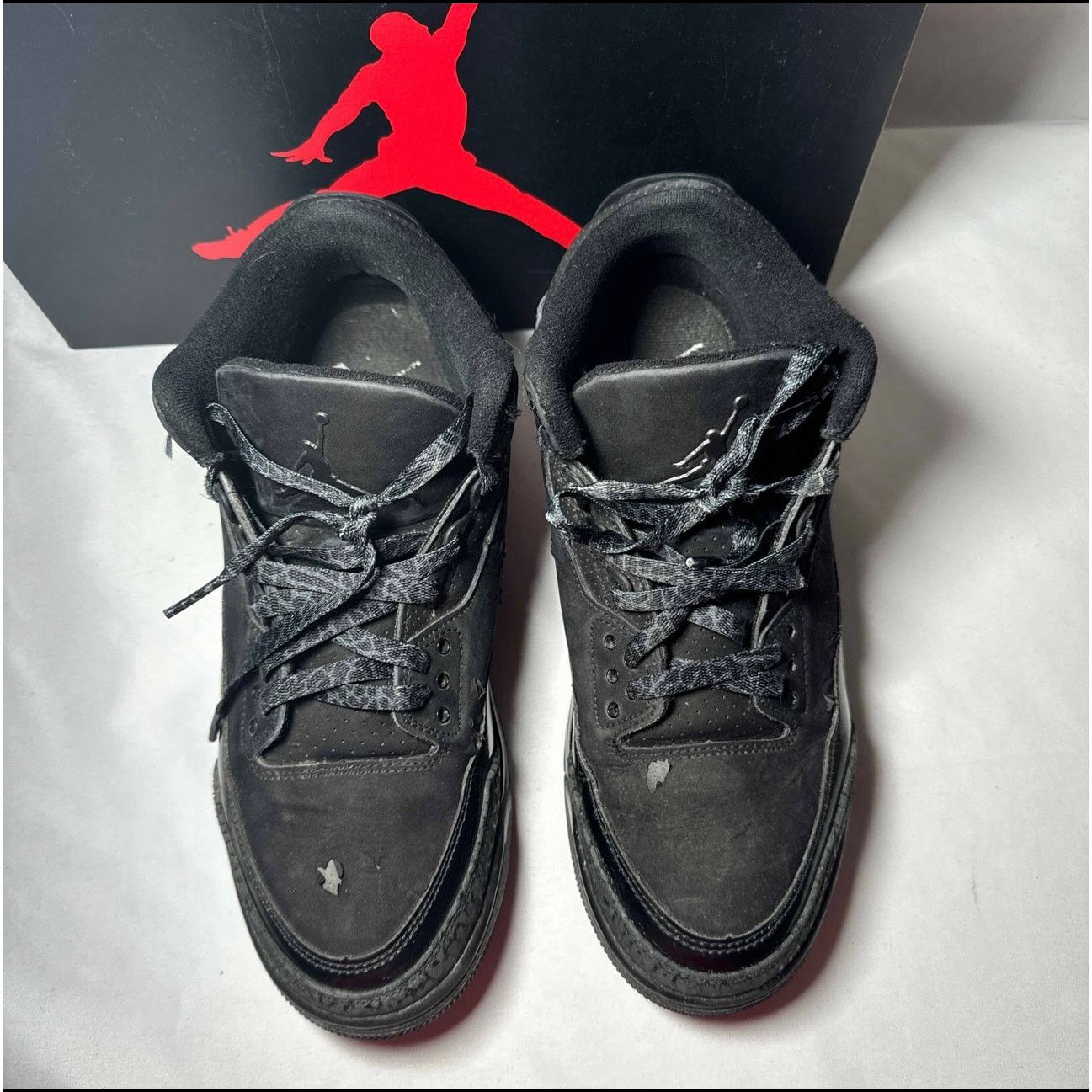 Jordan Brand × Nike Size 9 - Nike Air Jordan 3 Retro Black Cat 2025 Men's Shoes Size US 9 / EU 42 - 4 Thumbnail