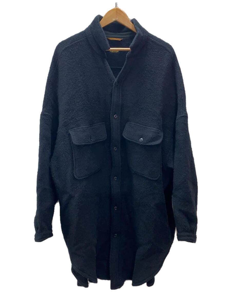 image of Kapital Oversized Wool Shirt in Black, Men's (Size Small)