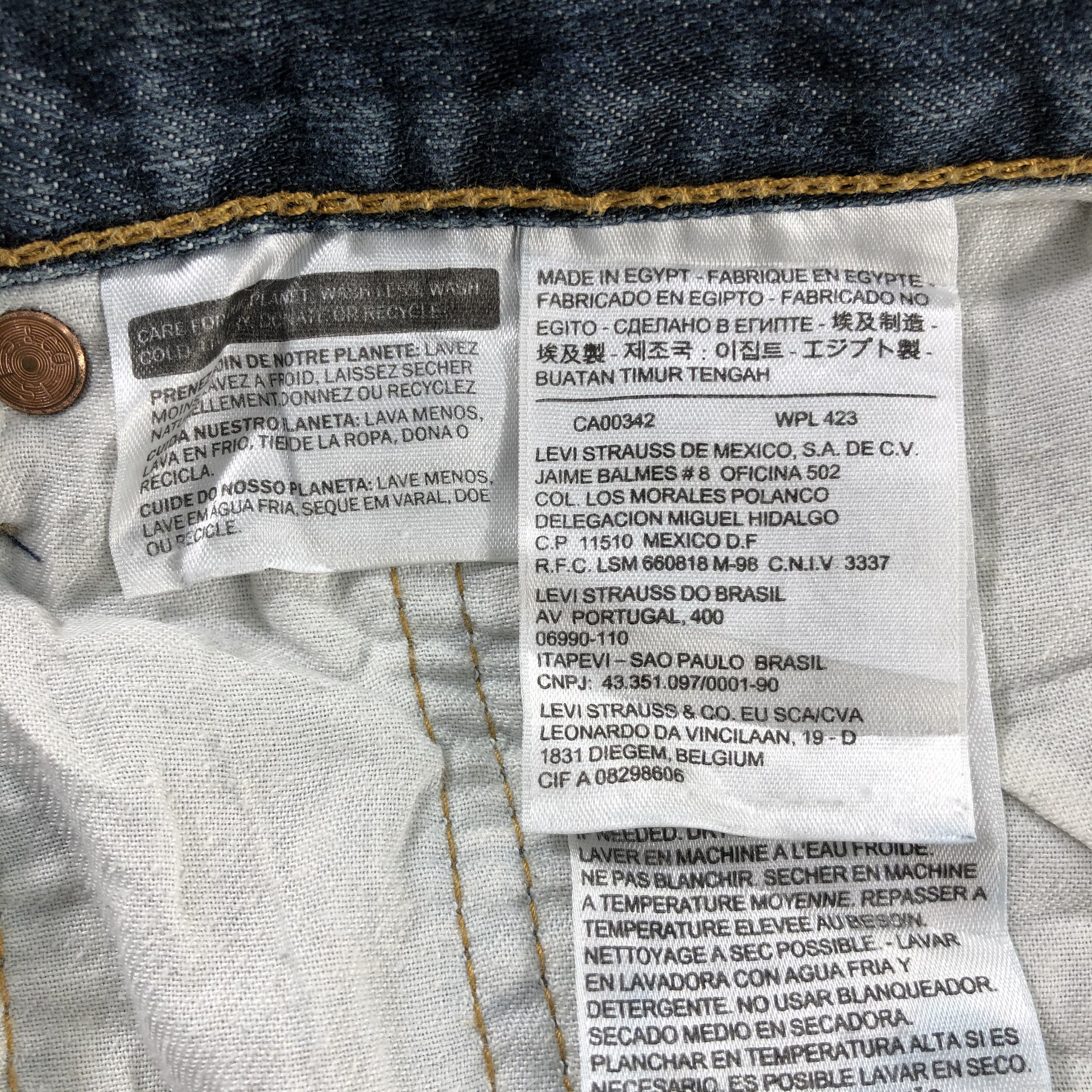 Levi's Vintage Blue Wash Levis 501 Jeans-J2353 Size US 36 / EU 52 - 11 Thumbnail