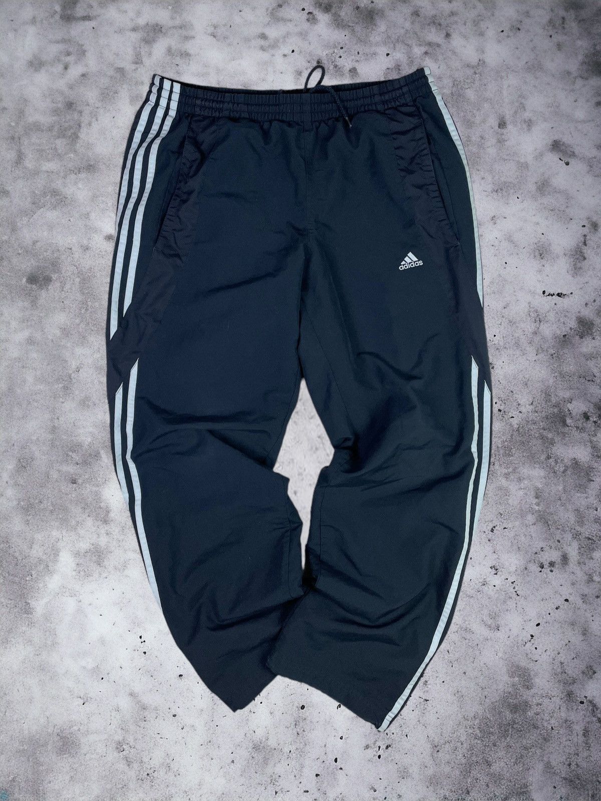 Adidas × Vintage Vintage Y2K Adidas Track Parachute Nylon Drill Pants Size US 32 / EU 48 - 1 Thumbnail