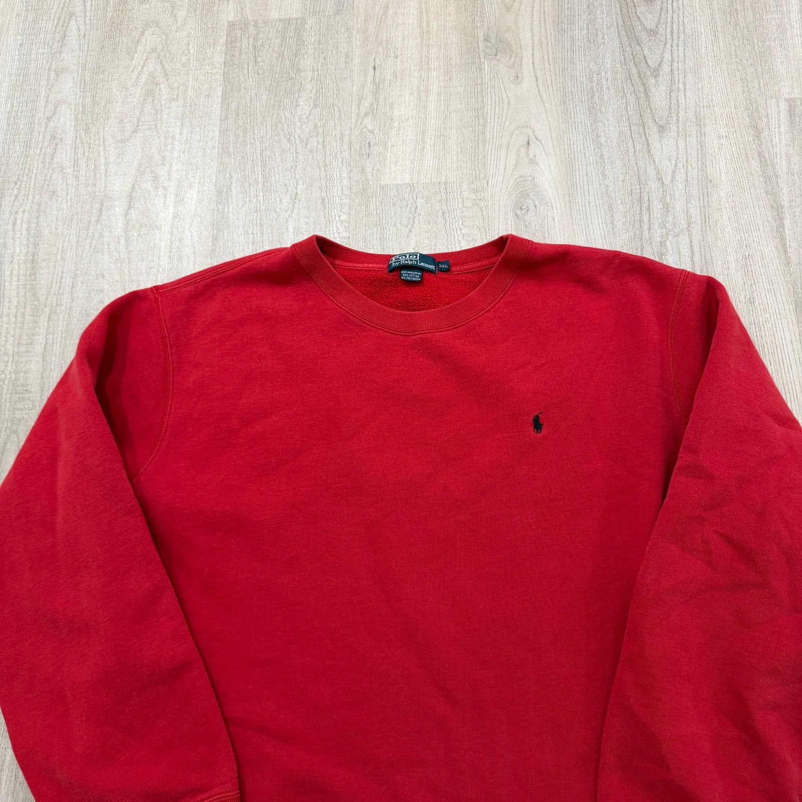 Polo Ralph Lauren Vintage Polo Ralph Lauren Sweatshirt Men's 2XL Red Crewneck Size US XXL / EU 58 / 5 - 2 Thumbnail