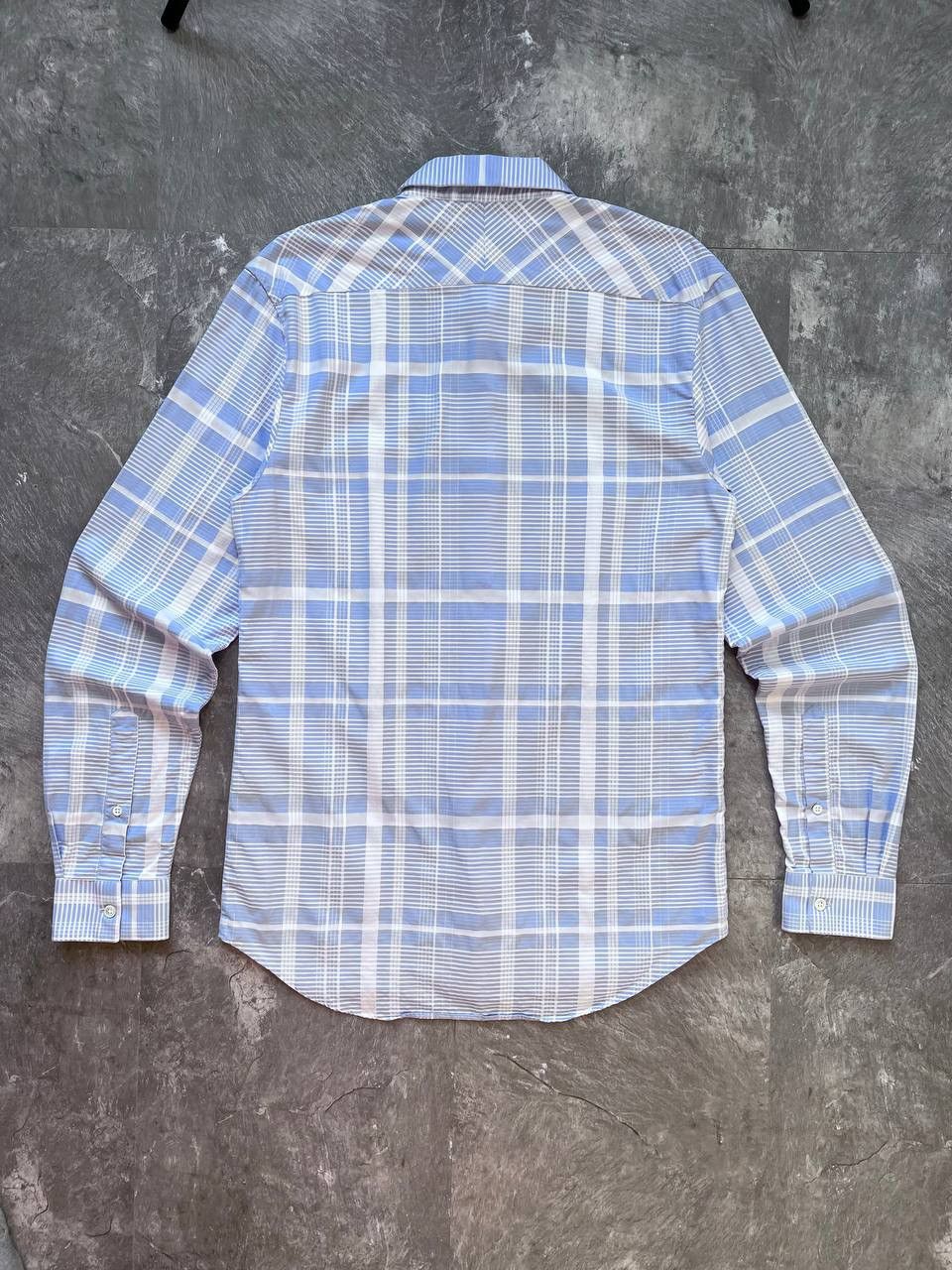 Acne Studios Vintage Acne Studios Sid Plaid Shirt White Blue Slim Fit Size US M / EU 48-50 / 2 - 5 Thumbnail