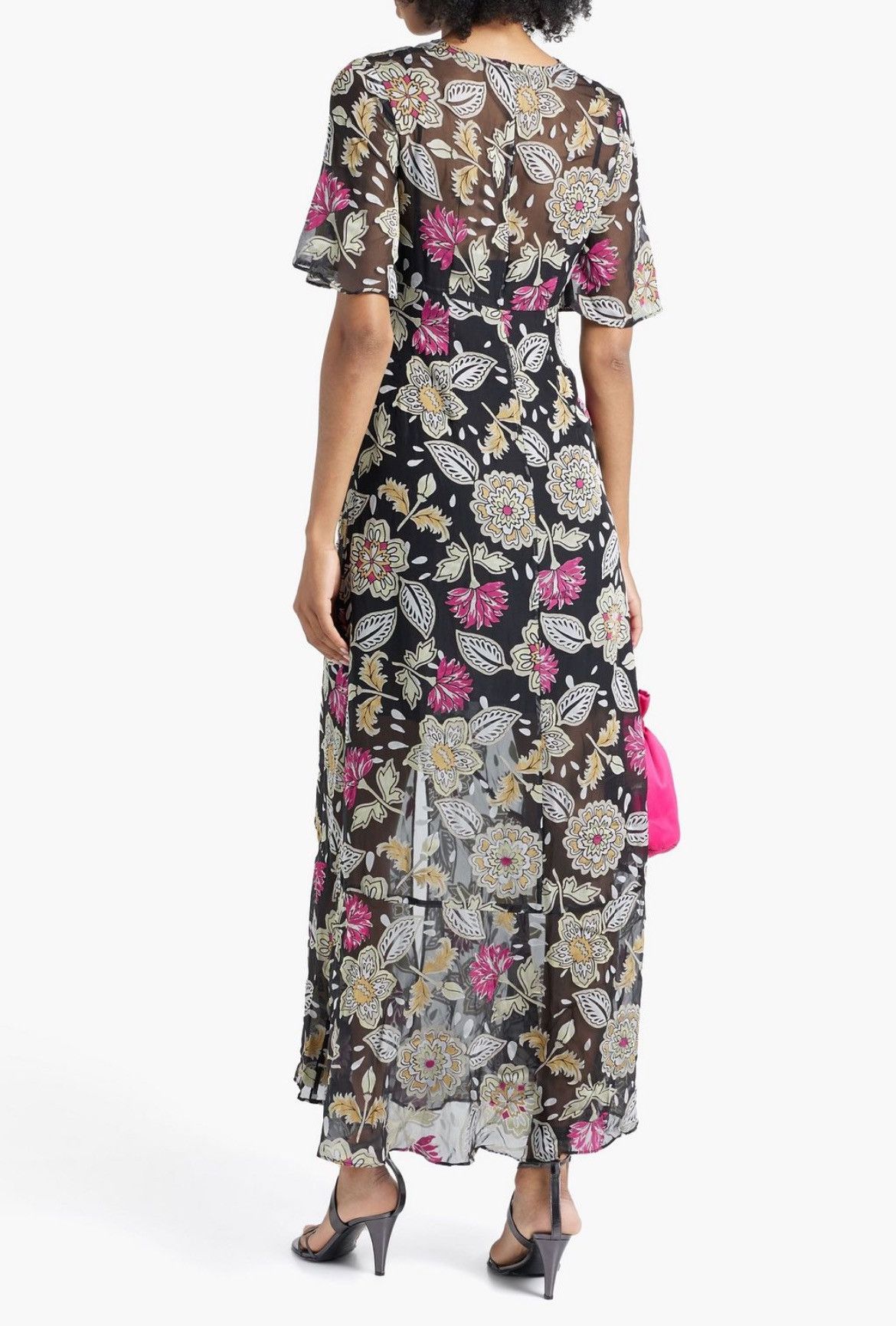Rag & Bone Rag & Bone Tamar Twist Front Floral Chiffon Asymmetrical Size M / US 6-8 / IT 42-44 - 4 Thumbnail