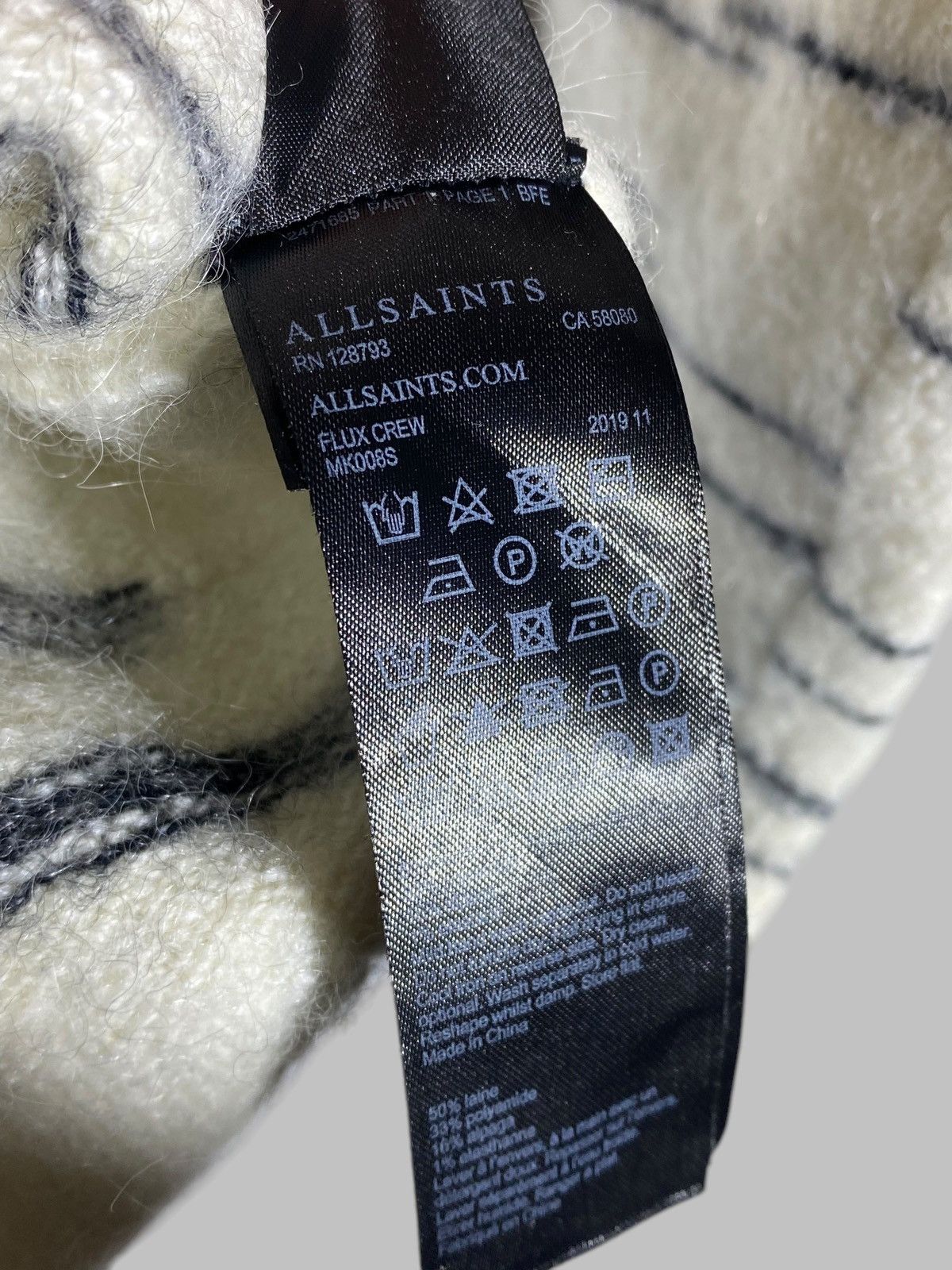 Allsaints All Saints Flux Crew Jumper Alpaca Wool Sweater Size US XS / EU 42 / 0 - 13 Thumbnail