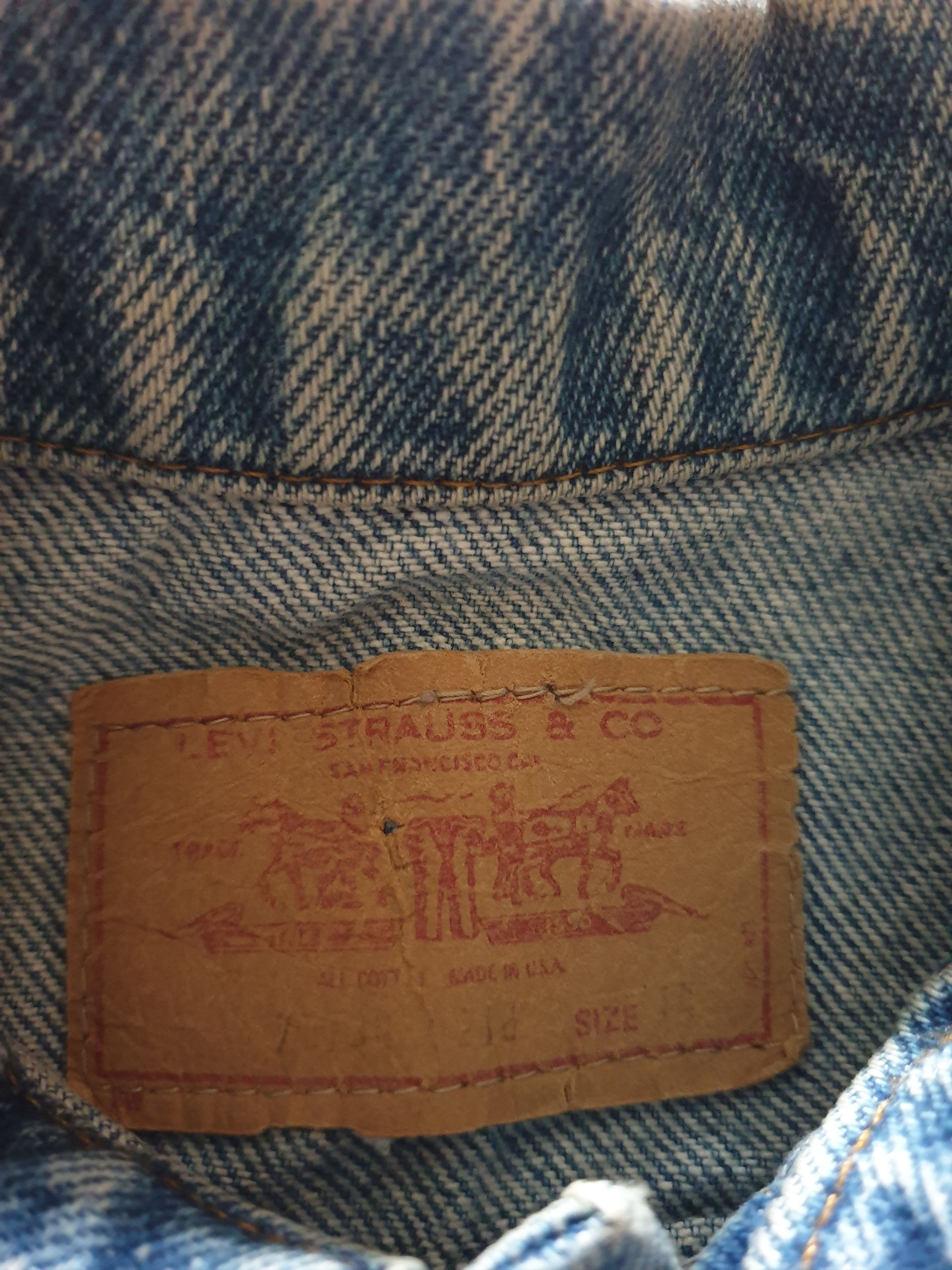 Levi's 💥Vintage levis made in USA denim Jacket Size US XXS / EU 40 - 3 Thumbnail