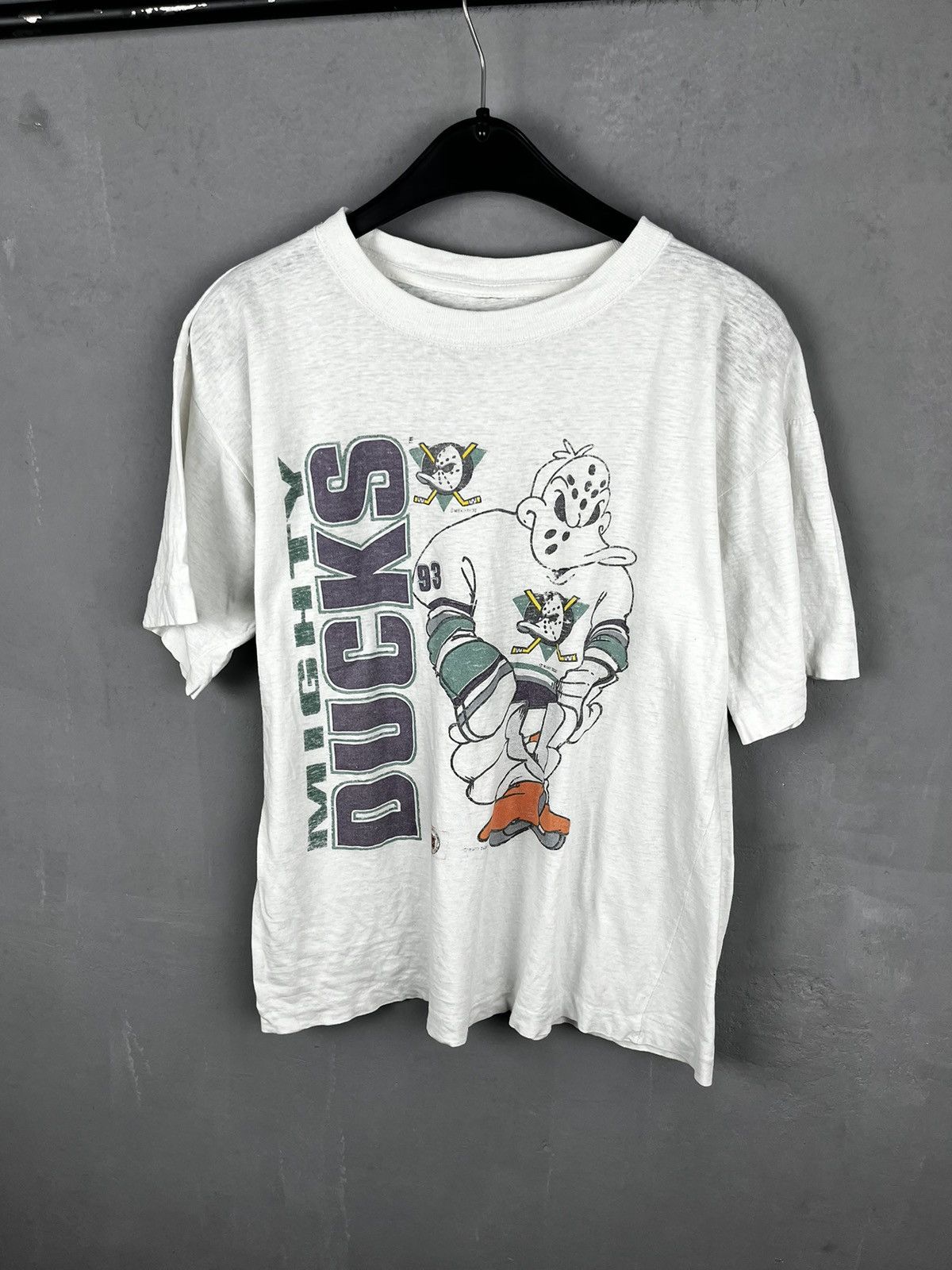 Disney × Vintage 1993 Mighty Ducks Lightning Tee Size US M / EU 48-50 / 2 - 1 Thumbnail