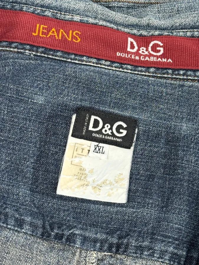 Dolce & Gabbana AW2003 Dolce & Gabbana Blue Cargo Denim Shirt Size US M / EU 48-50 / 2 - 11 Thumbnail