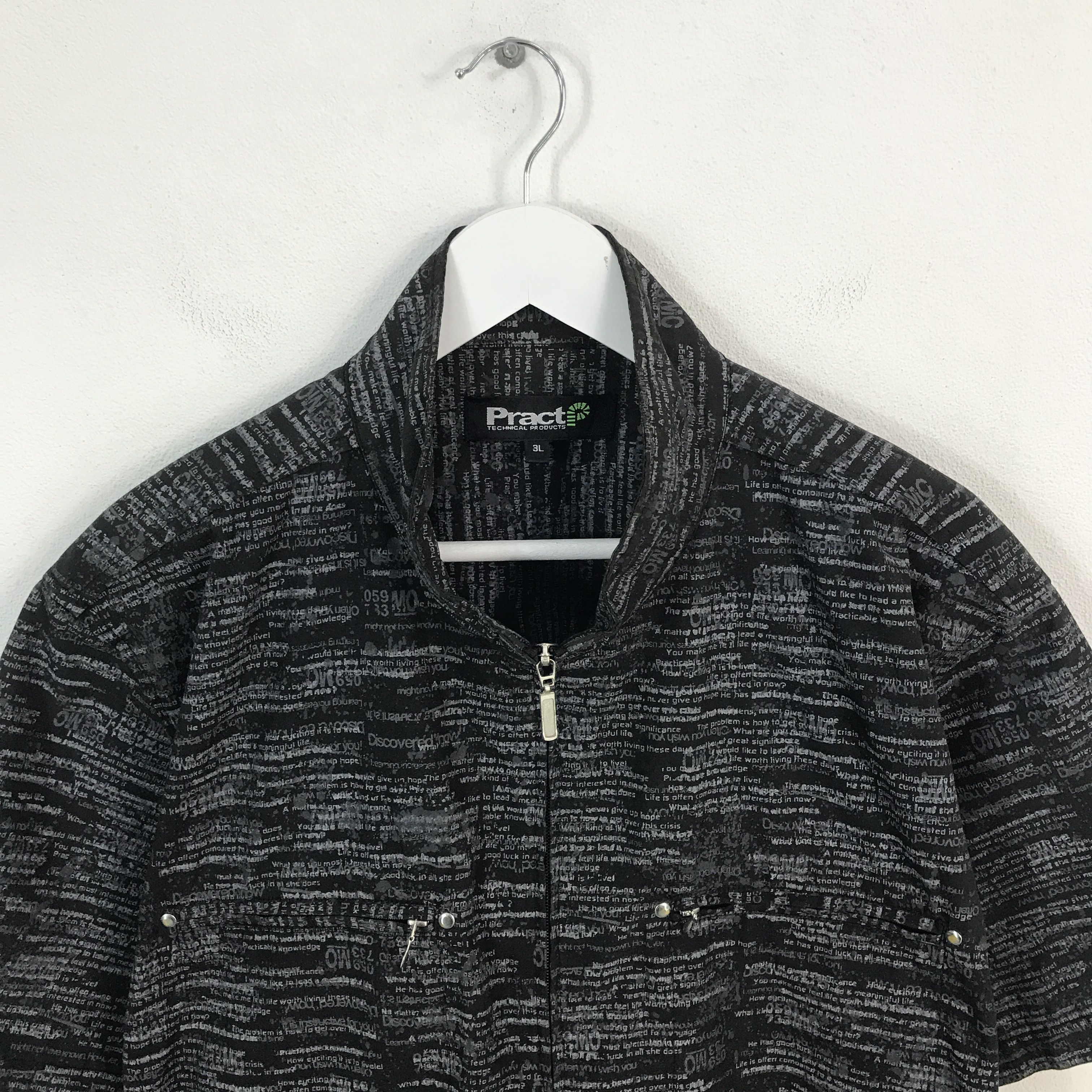 Japanese Brand PractP Punk style zipper Jacket Size US XL / EU 56 / 4 - 2 Thumbnail