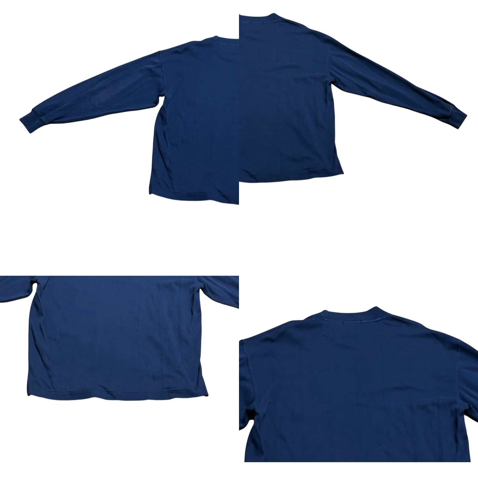 Nautica VINTAGE Nautica Men Blue HeavyCotton Long Sleeve Pullover Shirt Large Hong Kong Size US L / EU 52-54 / 3 - 9 Thumbnail