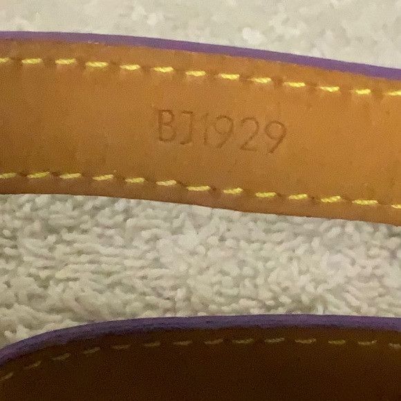 Louis Vuitton Louis Vuitton Wrap Bracelet in Purple Monogram Leather Size ONE SIZE - 6 Thumbnail