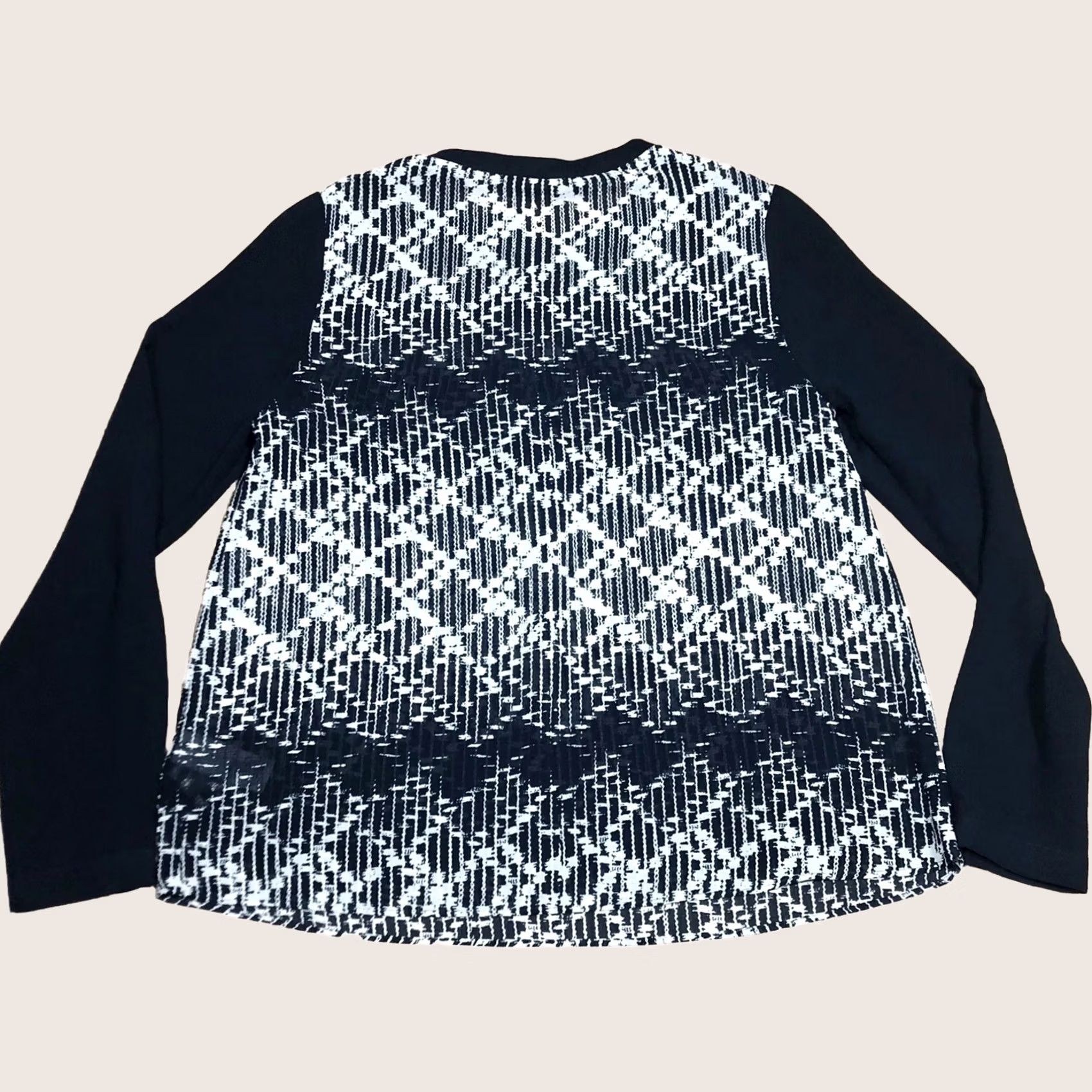 NEXT VINTAGE? No — wait: Next Navy & Black Long Sleeve Top UK 10 Women’s BNWT NEW Size L / US 10 / IT 46 - 1 Thumbnail