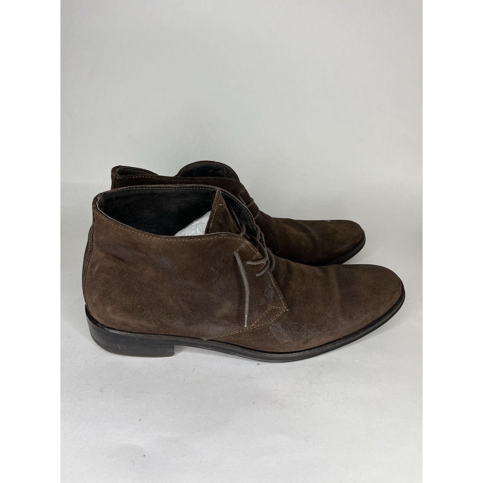 Tomas Maier Tomax Brown Suede Leather Lace Up Ankle Chukka Boots Men Sz Size US 10 / EU 43 - 9 Thumbnail