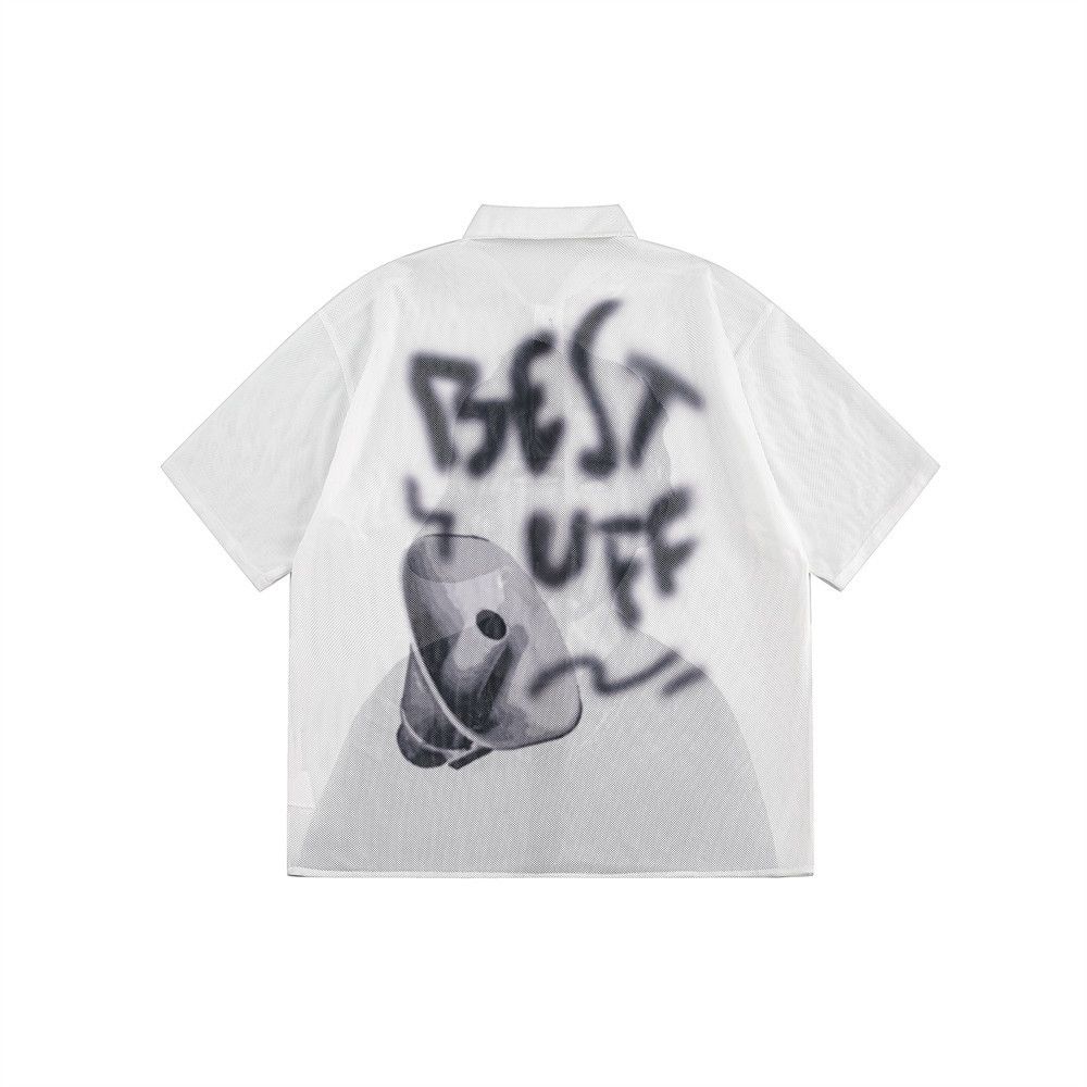 Japanese Brand × Vintage Funny emoji character print short sleeve shirt Size US M / EU 48-50 / 2 - 2 Thumbnail