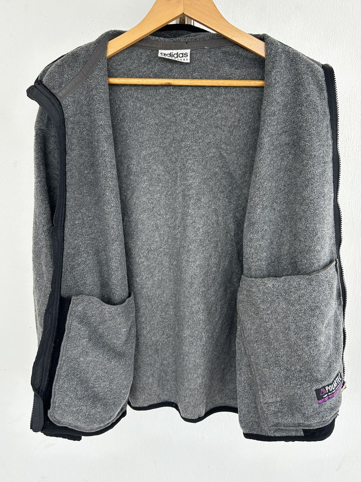 Adidas Adidas Adventure Vintage Gray Jacket Size US L / EU 52-54 / 3 - 8 Thumbnail