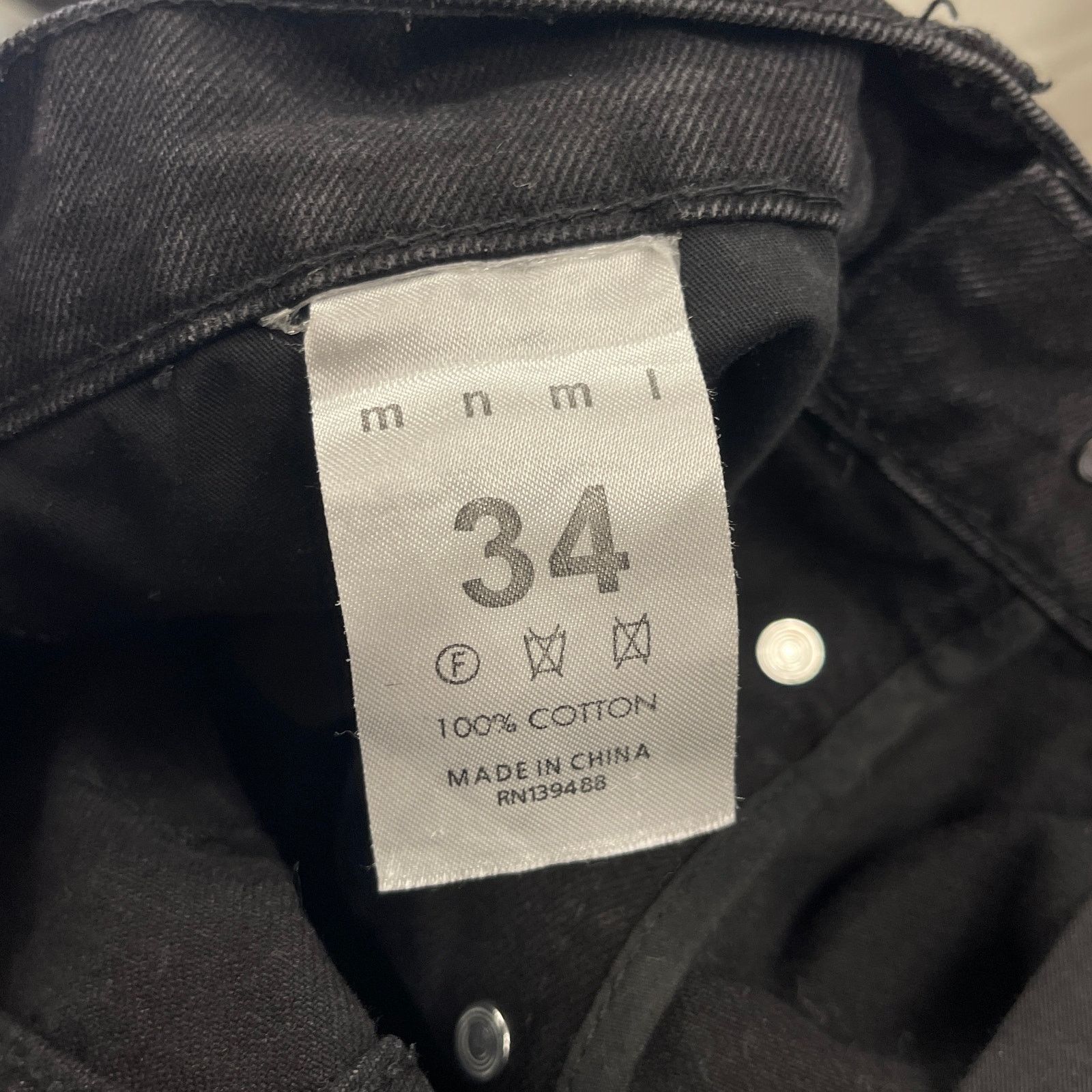 MNML Kody Phillips for MNML LA Black Denim patchwork jeans 34 Size US 34 / EU 50 - 6 Thumbnail