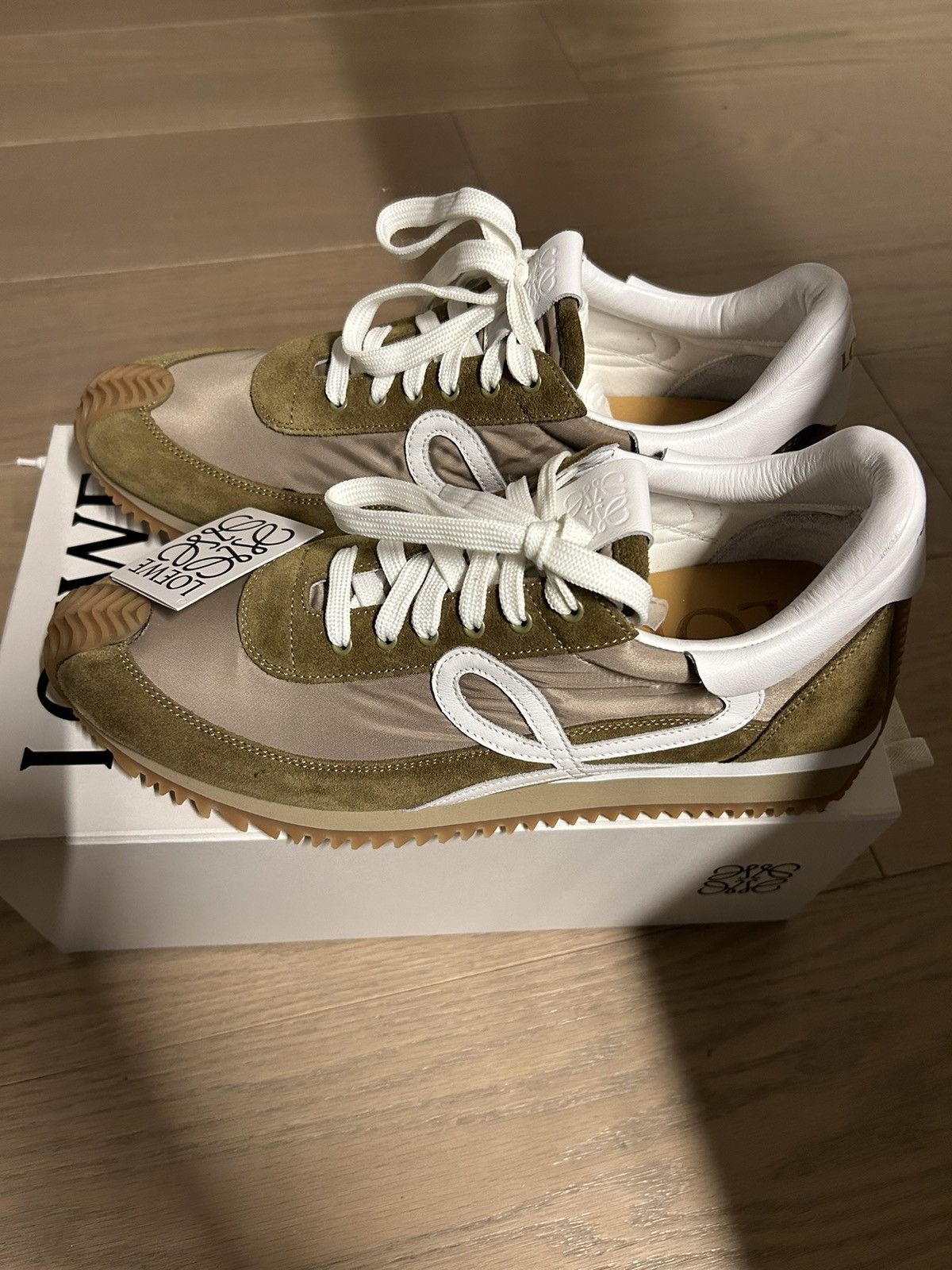 image of Sold! Loewe Flow Runners 42/9 Shoes in Brown, Men's