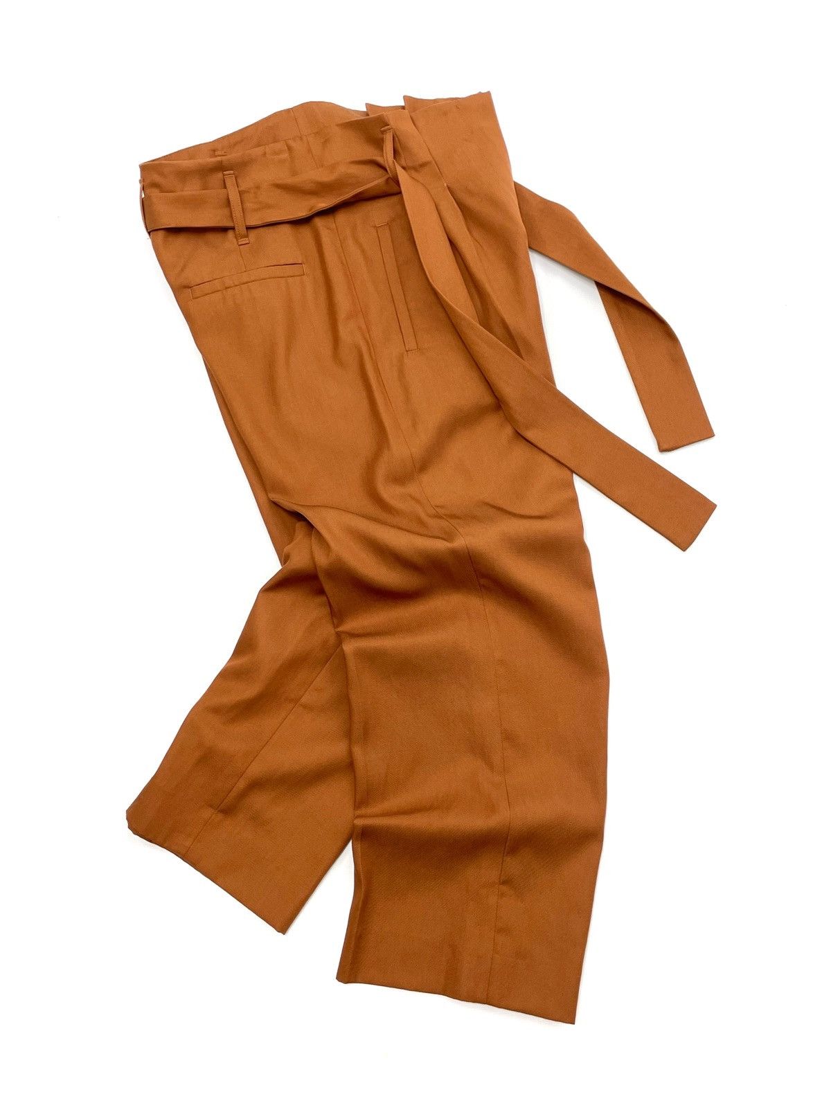 Sezane SÉZANE Pierre Wide Leg Trousers – Hazelnut – Size FR 36 Size 26" / US 2 / IT 38 - 9 Thumbnail