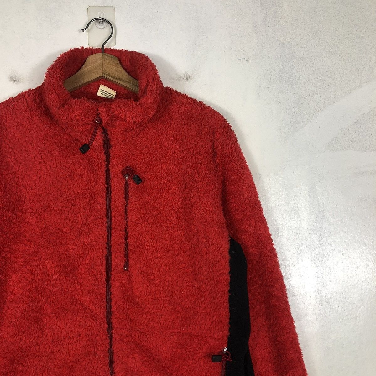 Japanese Brand 📌VINTAGE ZIPPER FLEECE JACKET EDWIN RARE RICH RED Size US XL / EU 56 / 4 - 8 Thumbnail