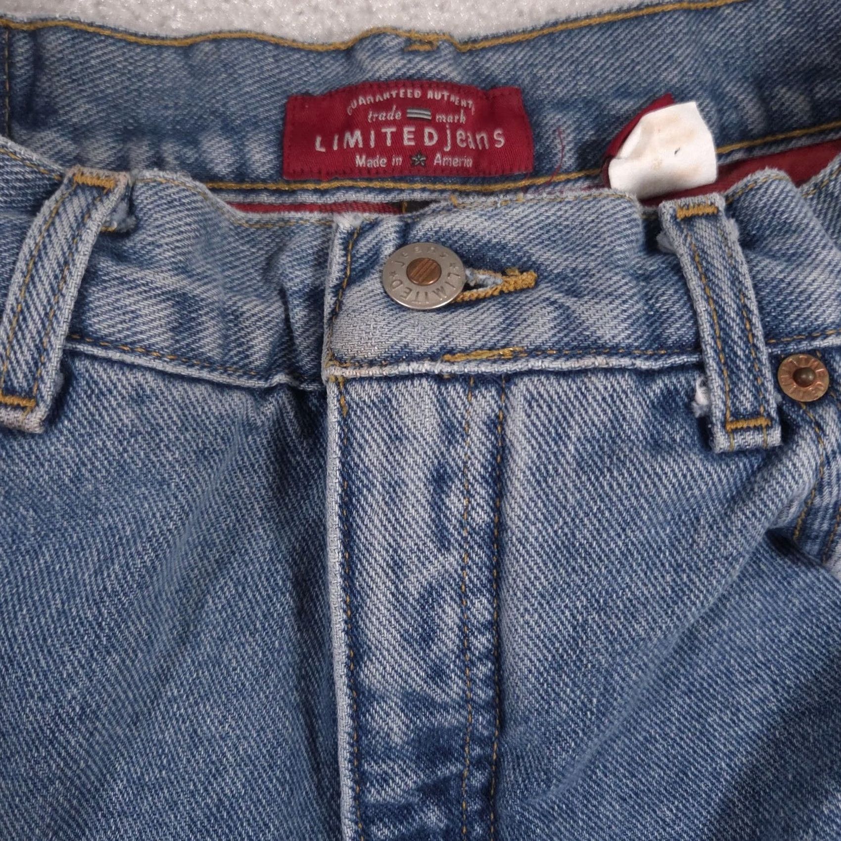 Vintage VINTAGE LIMITEDjeans Jeans Womens 12R Blue High Rise Lined Tapered Denim 90s Size 34" / US 12 / IT 48 - 4 Thumbnail