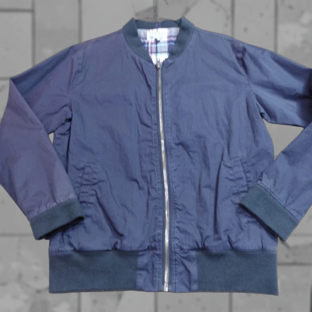 Vintage VINTAGE Rogues Gallery Jacket XL Blue Bomber Embroidered Cotton Mens Jacket Size US XL / EU 56 / 4 - 1 Thumbnail