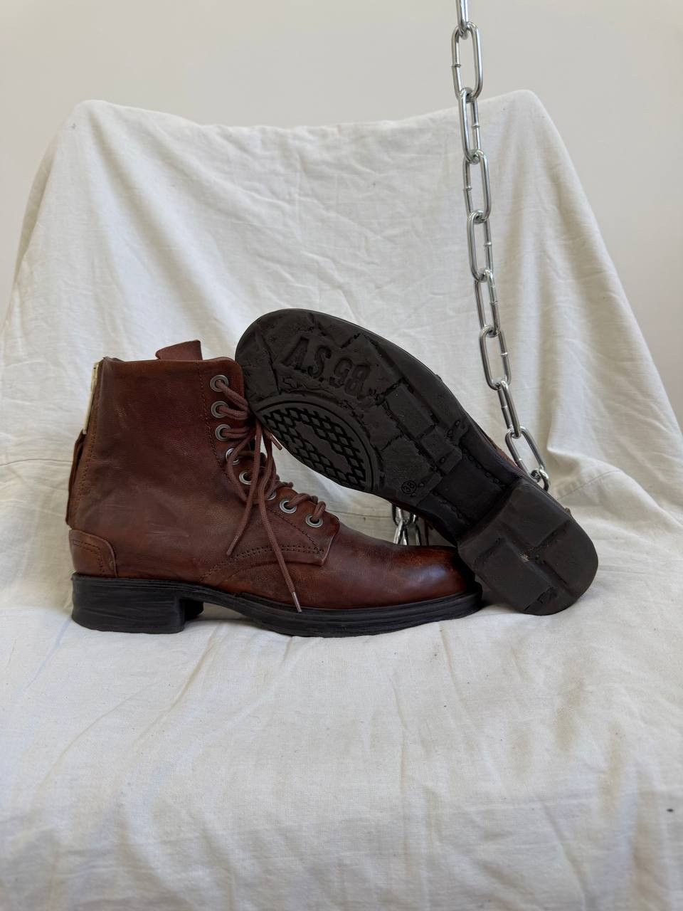 A.S.98 Avant Garde A.S. 98 14th Addiction Style Leather Boots Size US 7 / IT 37 - 2 Thumbnail