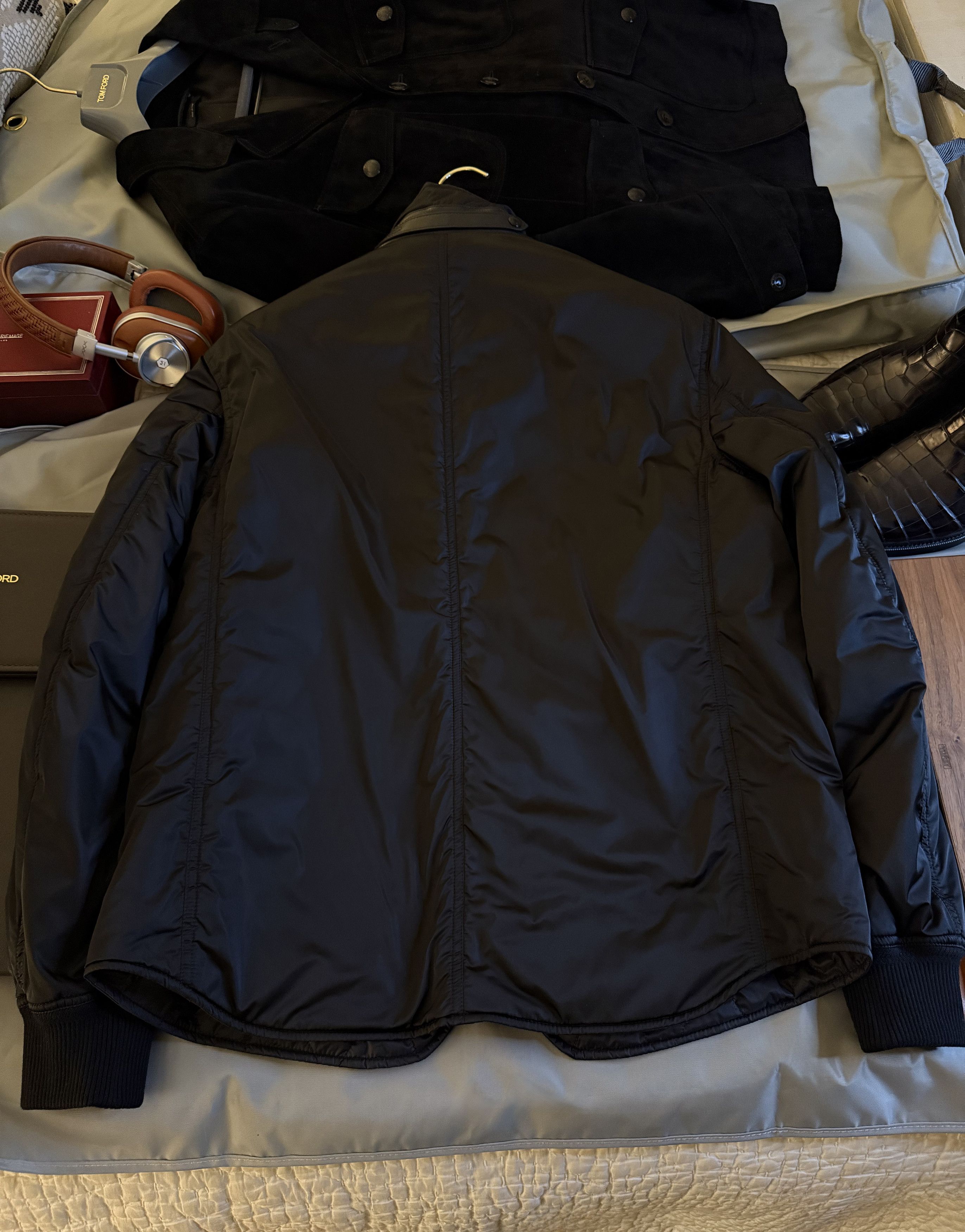 Tom Ford Best Dressed New $4,050 w/Tax Leather Accents Tech Jacket Size US L / EU 52-54 / 3 - 15 Thumbnail