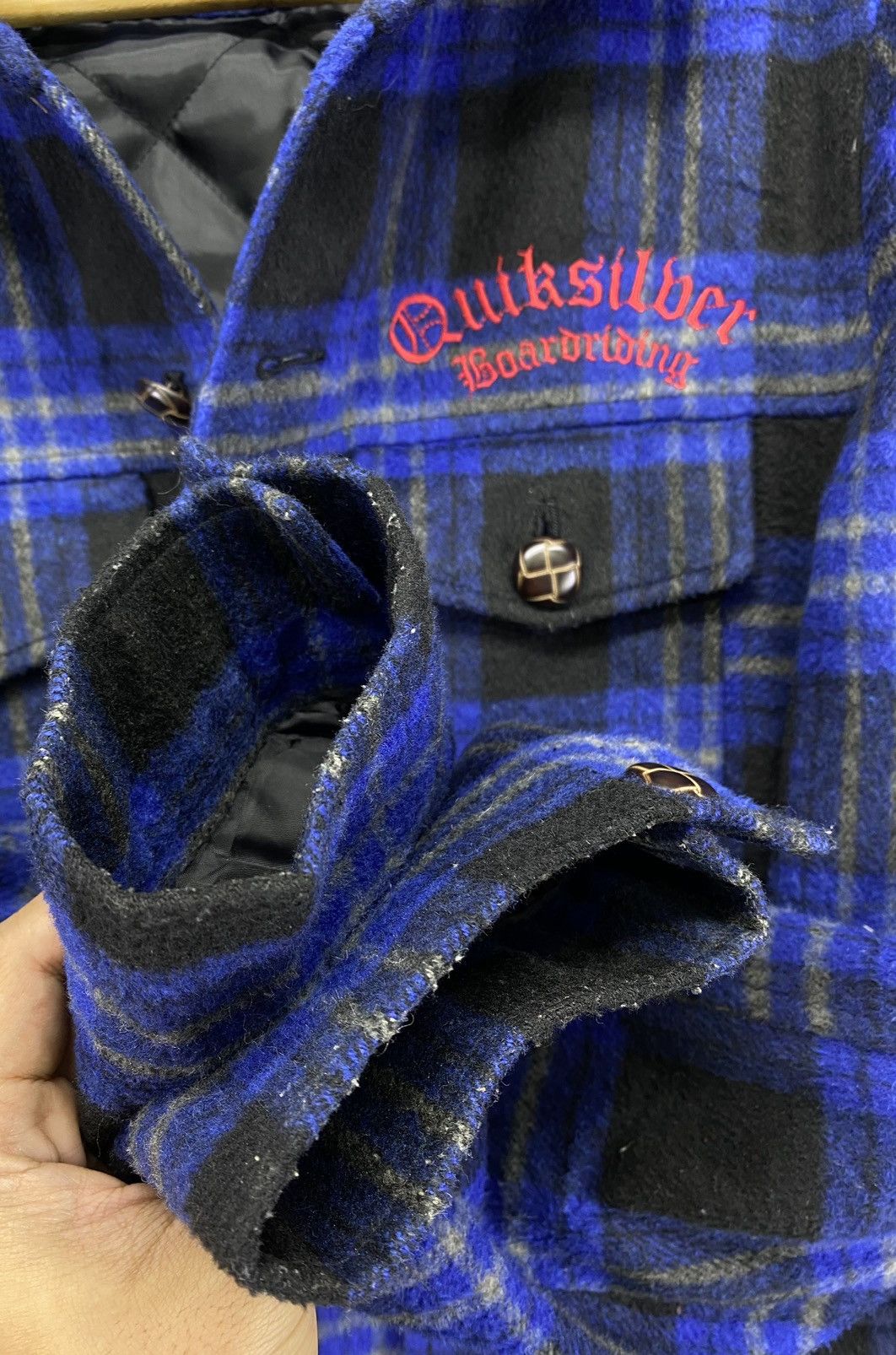 Quiksilver Vintage Quiksilver Shadowplaid Boardriding Flannel Jacket Size US M / EU 48-50 / 2 - 14 Thumbnail