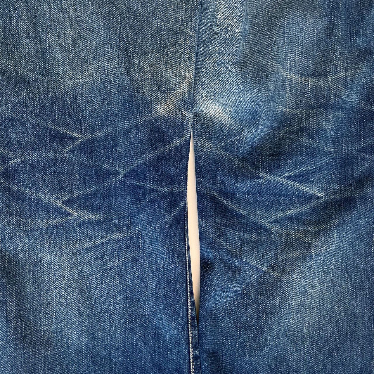 Blue Blue Japan BLUE BLUE Japanese Indigo Denim Jeans Oni-Hige H.R.M Size 27" / US 4 / IT 40 - 9 Thumbnail