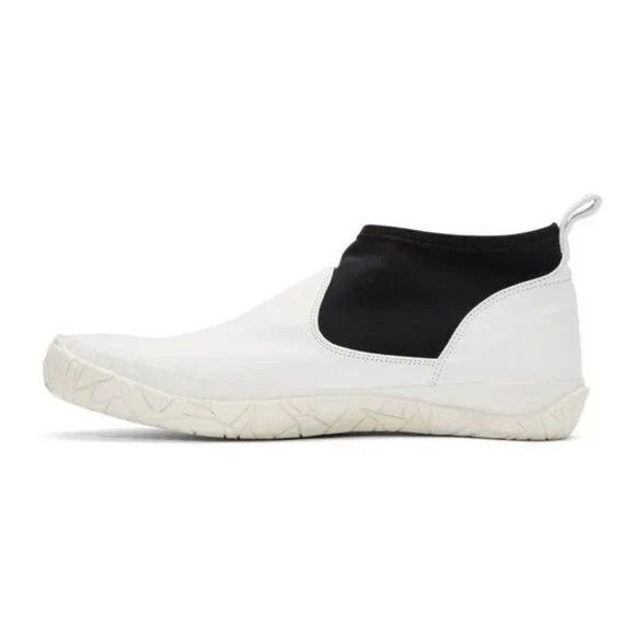 Issey Miyake Issey Miyake Men White Vulcanized Mid-Top Sneakers 42 9 New Size US 9 / EU 42 - 15 Thumbnail