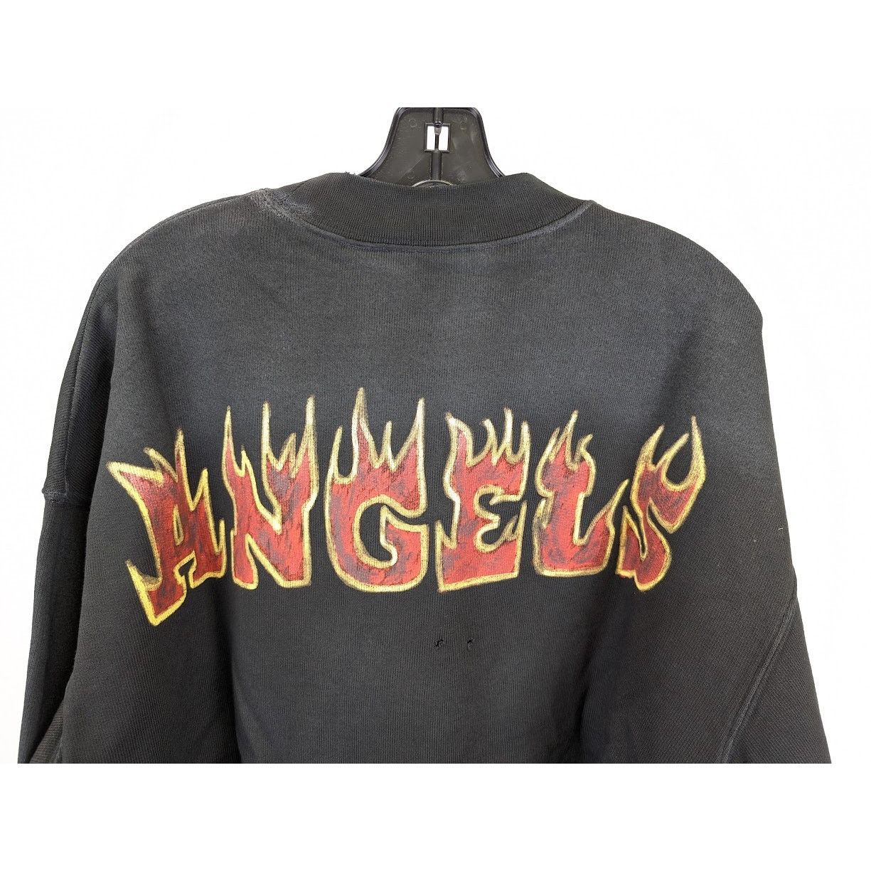 Palm Angels o1rshd1 Logo Flames Vint Crewneck Sweater in Black/Red Size US L / EU 52-54 / 3 - 13 Thumbnail