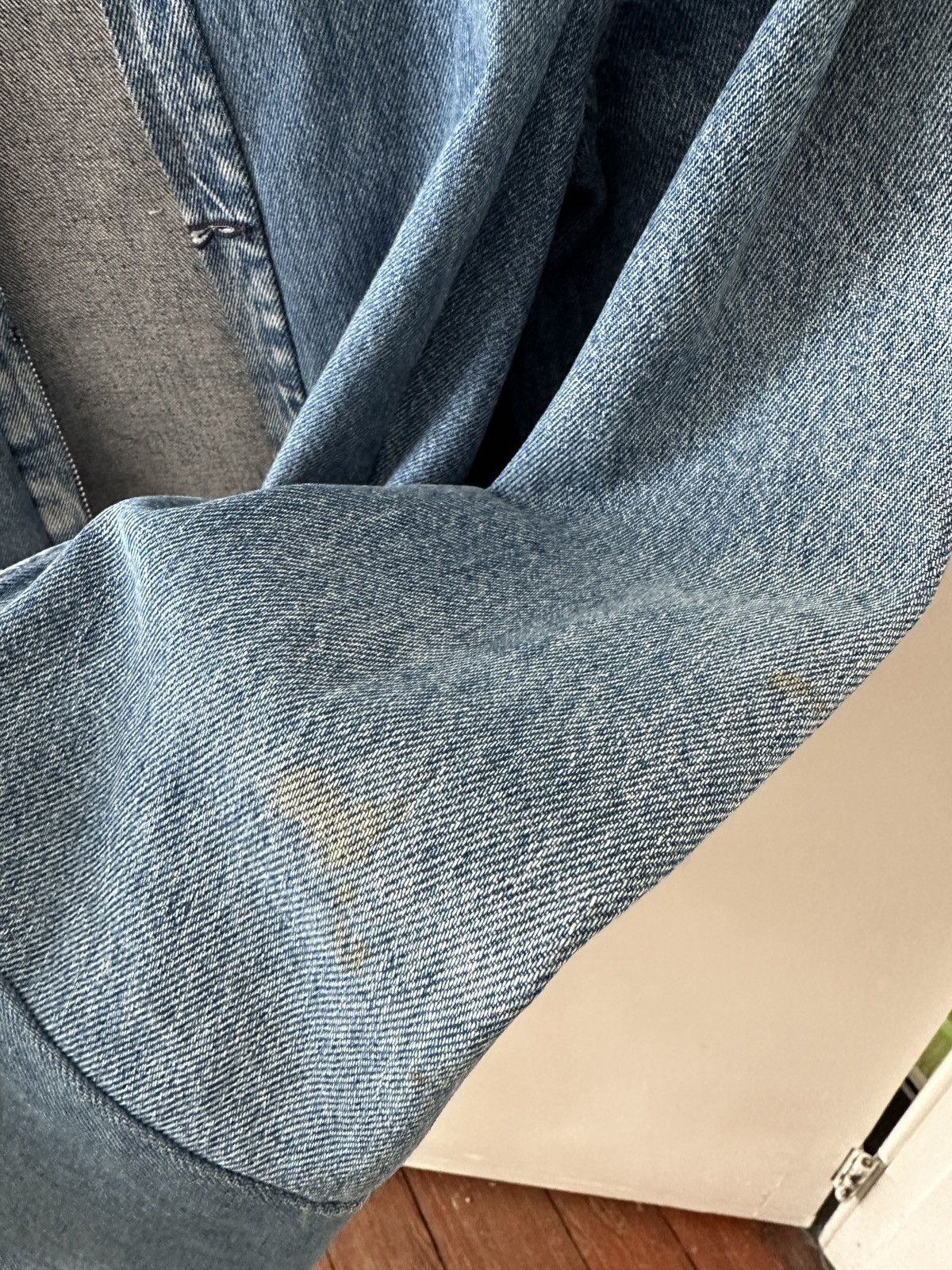 Maison Margiela Margiela Artisanal Reworked Denim Racer Moto Jacket Size US S / EU 44-46 / 1 - 4 Thumbnail