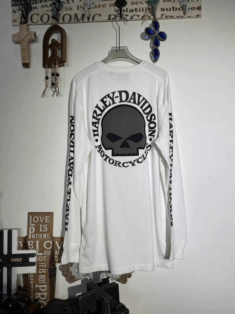 Harley Davidson harley davidson punisher styled skull long sleeved tshirt Size US L / EU 52-54 / 3 - 1 Thumbnail