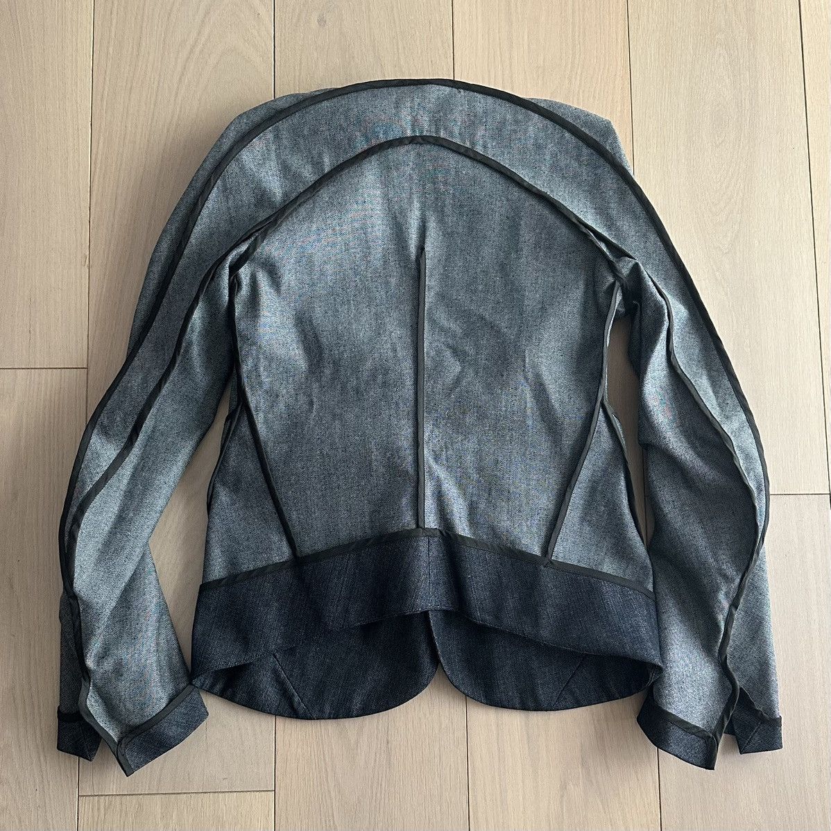 threeASFOUR AsFour SS2006 Circular Cut Denim Jacket Size M / US 6-8 / IT 42-44 - 4 Thumbnail