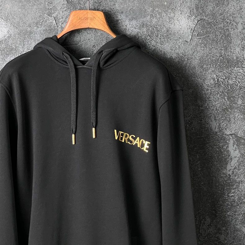 Versace Versace Black cotton hooded sweatshirt Size US S / EU 44-46 / 1 - 3 Thumbnail
