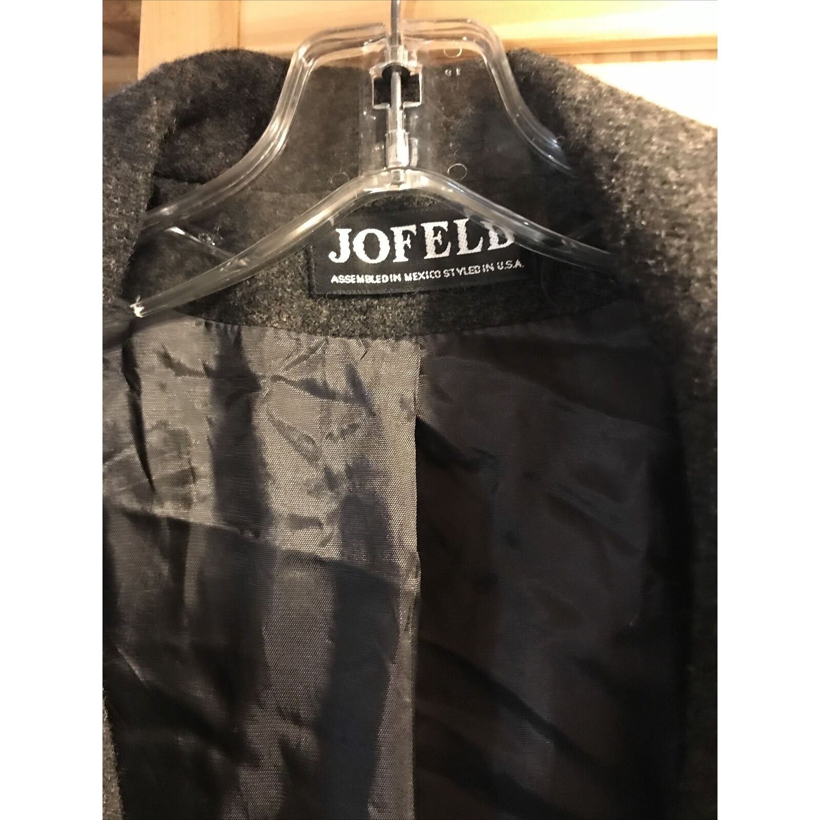 Other Jofeld Vintage Women’s Gray Wool Nylon Button Coat Sz 22x45 Size L / US 10 / IT 46 - 5 Thumbnail