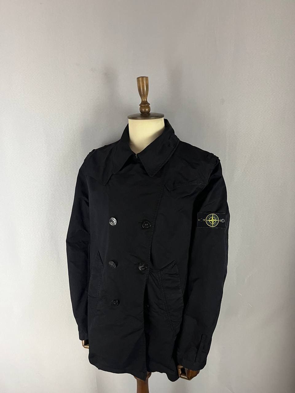 Stone Island Stone Island AW 08/09 Davit Trench Coat Jacket Black Size US L / EU 52-54 / 3 - 1 Thumbnail