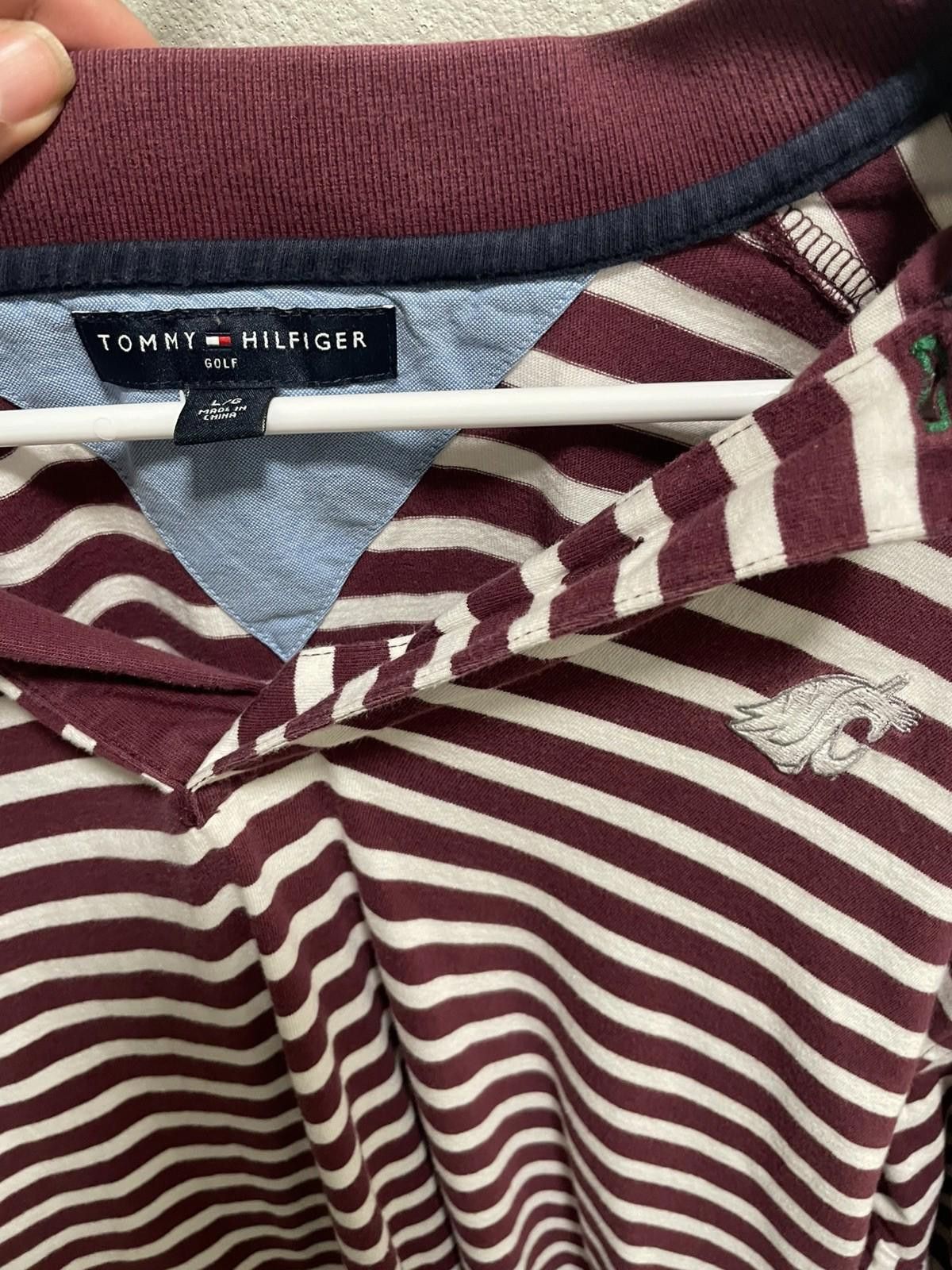 Tommy Hilfiger Tommy Hilfiger Polo Shirt Mens Large Red Stripe Rugby Logo Size US L / EU 52-54 / 3 - 2 Thumbnail