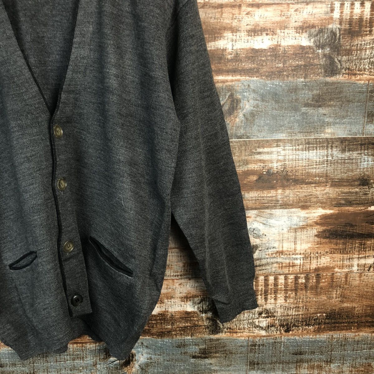 Homespun Knitwear × Japanese Brand Codet Slender Grey Cardigan Knitwear #A1884 Size US M / EU 48-50 / 2 - 8 Thumbnail