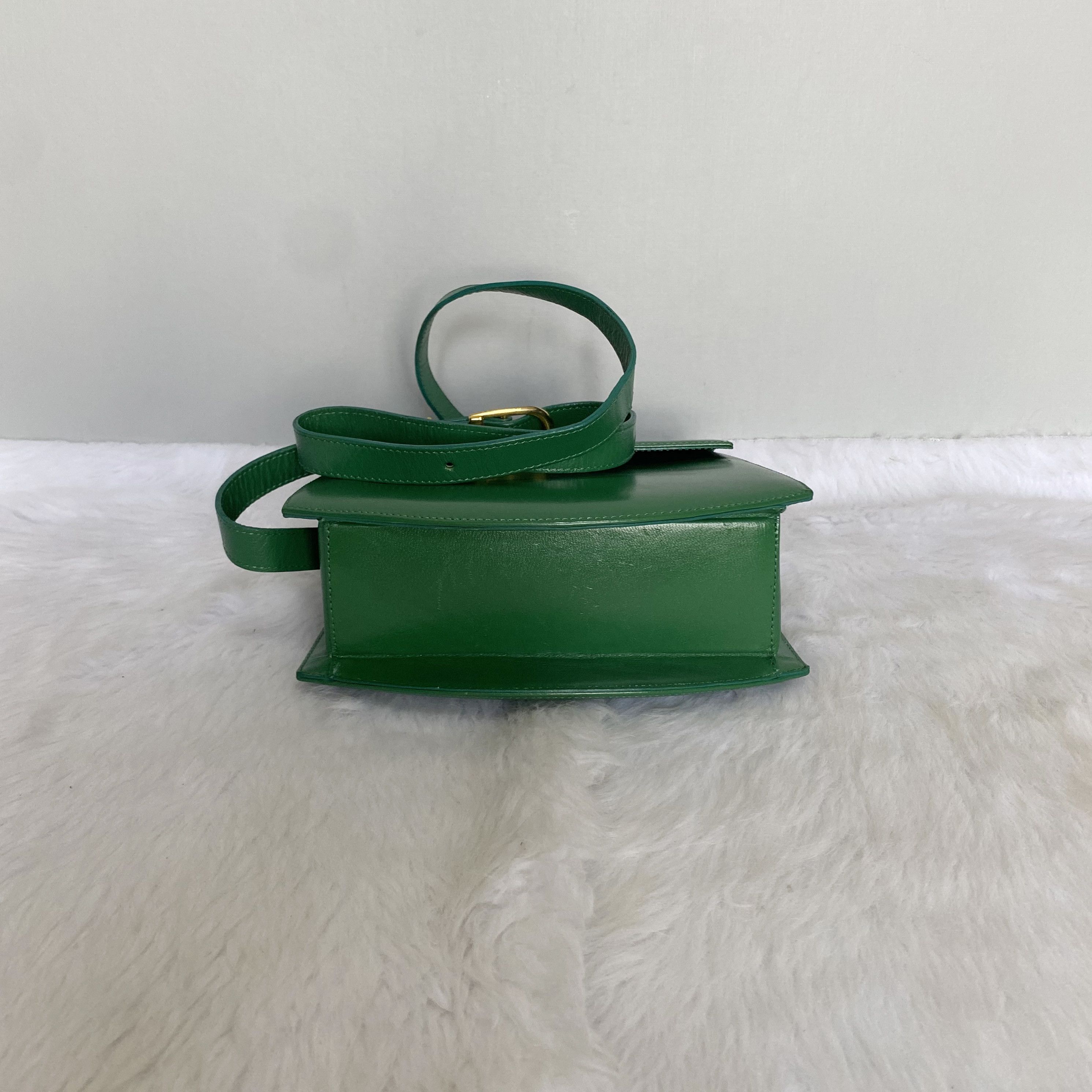 Lanvin Vintage Green Leather Crossbody Bag Size ONE SIZE - 5 Thumbnail