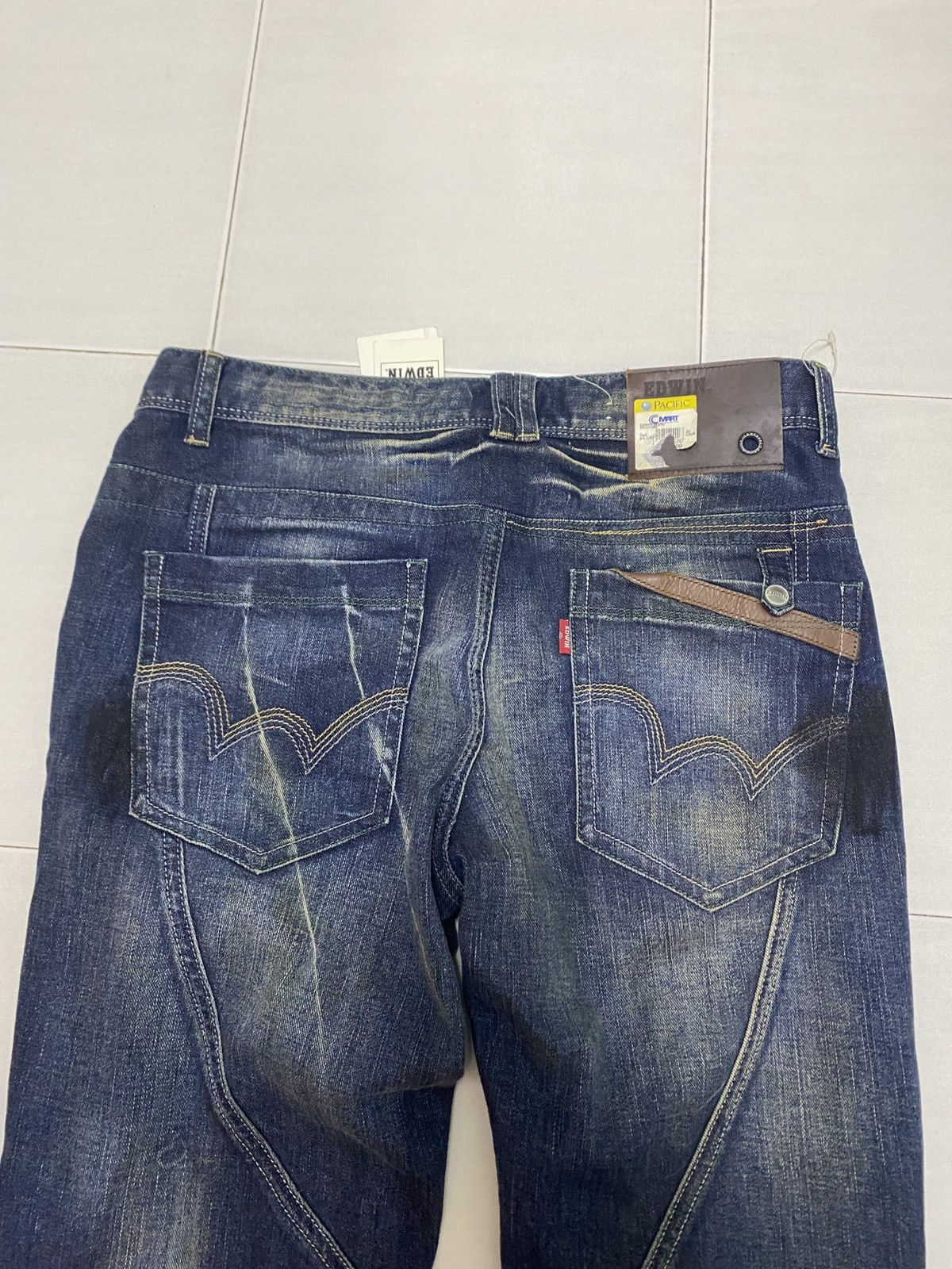 Edwin × Japanese Brand × Vintage EDWIN JEANS RARE DESIGN Size US 32 / EU 48 - 7 Thumbnail