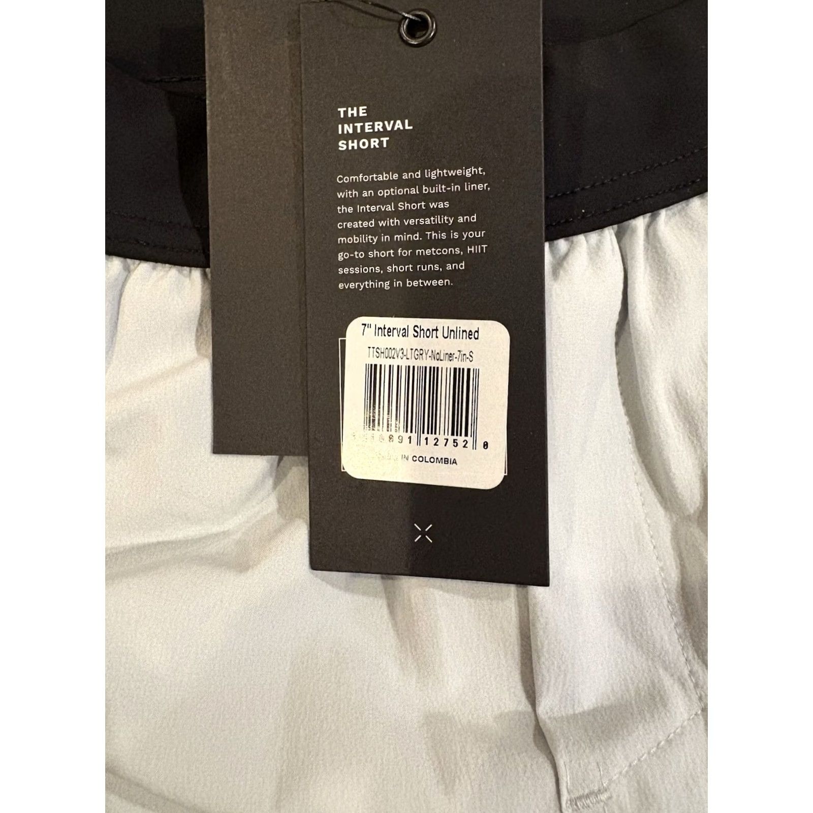 Ten Thousand Shorts Men Small Gray 7in Interval Unliner Active Workout Running, Men's (Size 29) — image 2 of 5