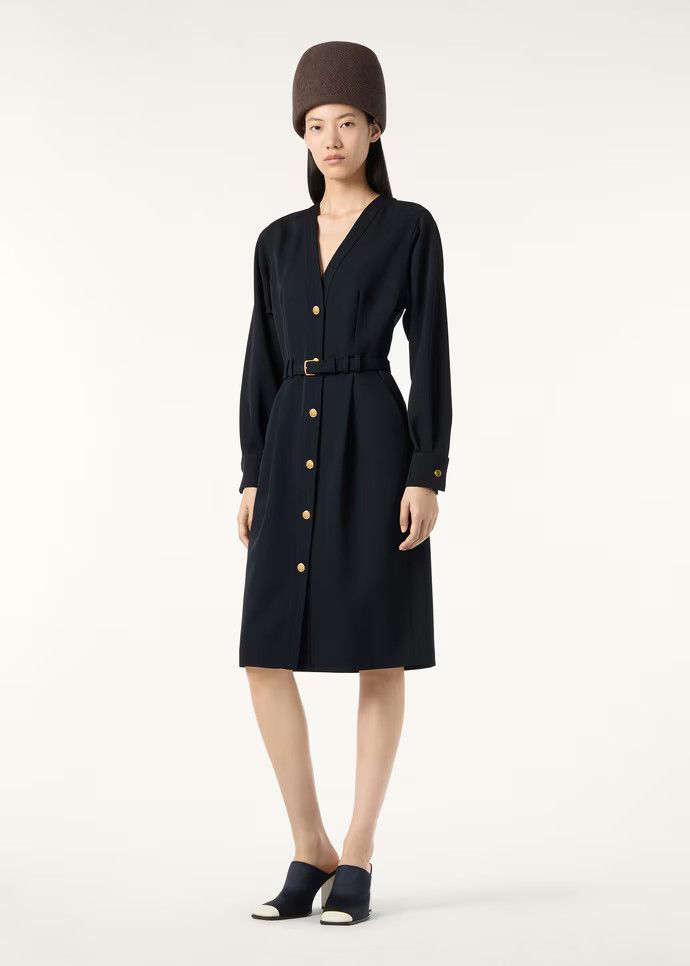 Loro Piana os11x0326 FAQ5820 Bis Gladys Dress in Blue Navy Size XS / US 0-2 / IT 36-38 - 4 Thumbnail