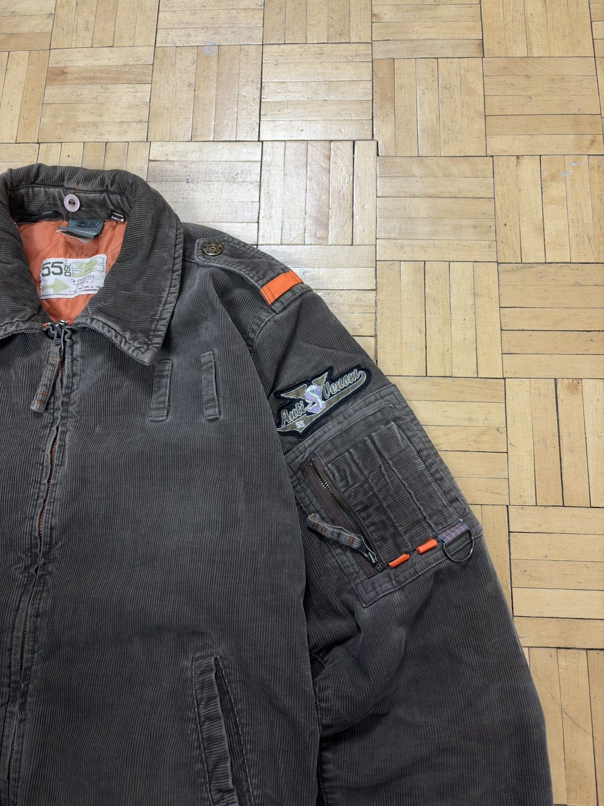 Diesel Rare Diesel 55DSL Corduroy Bomber Flyer Jacket Size US XL / EU 56 / 4 - 4 Thumbnail