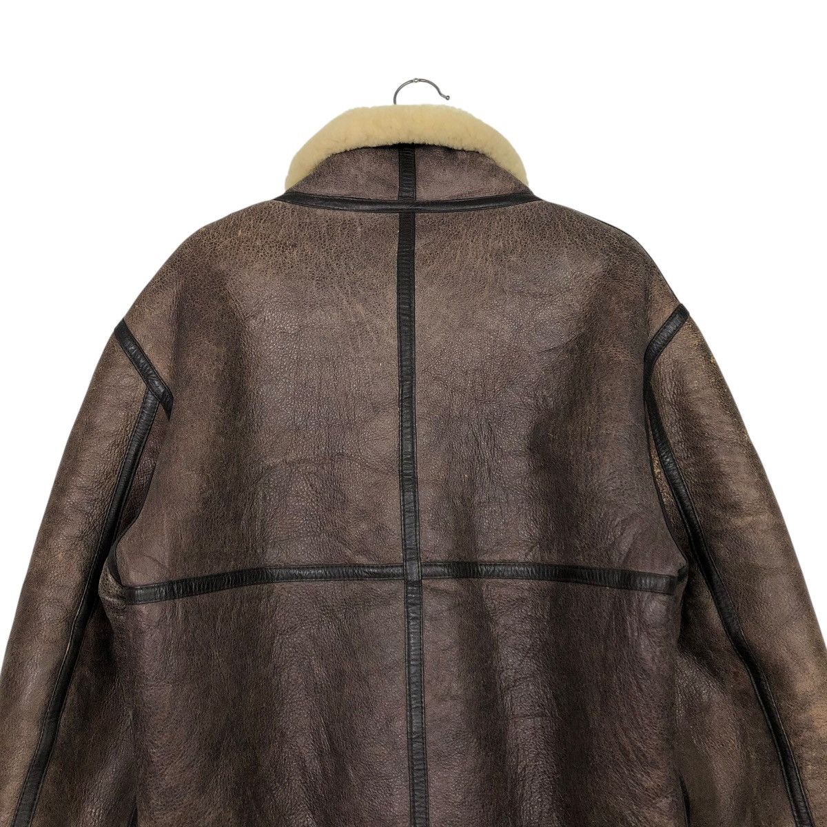 Vintage 🔥VTG LEATHER JACKET SHEARLING B3 PALMUS LIFE ISSEY MIYAKE Size US M / EU 48-50 / 2 - 11 Thumbnail