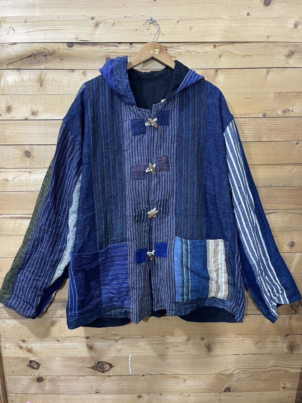 Folk Offernow🔥Vintage folk art patchwork reversible boro jacket Size US XXL / EU 58 / 5 - 2 Thumbnail